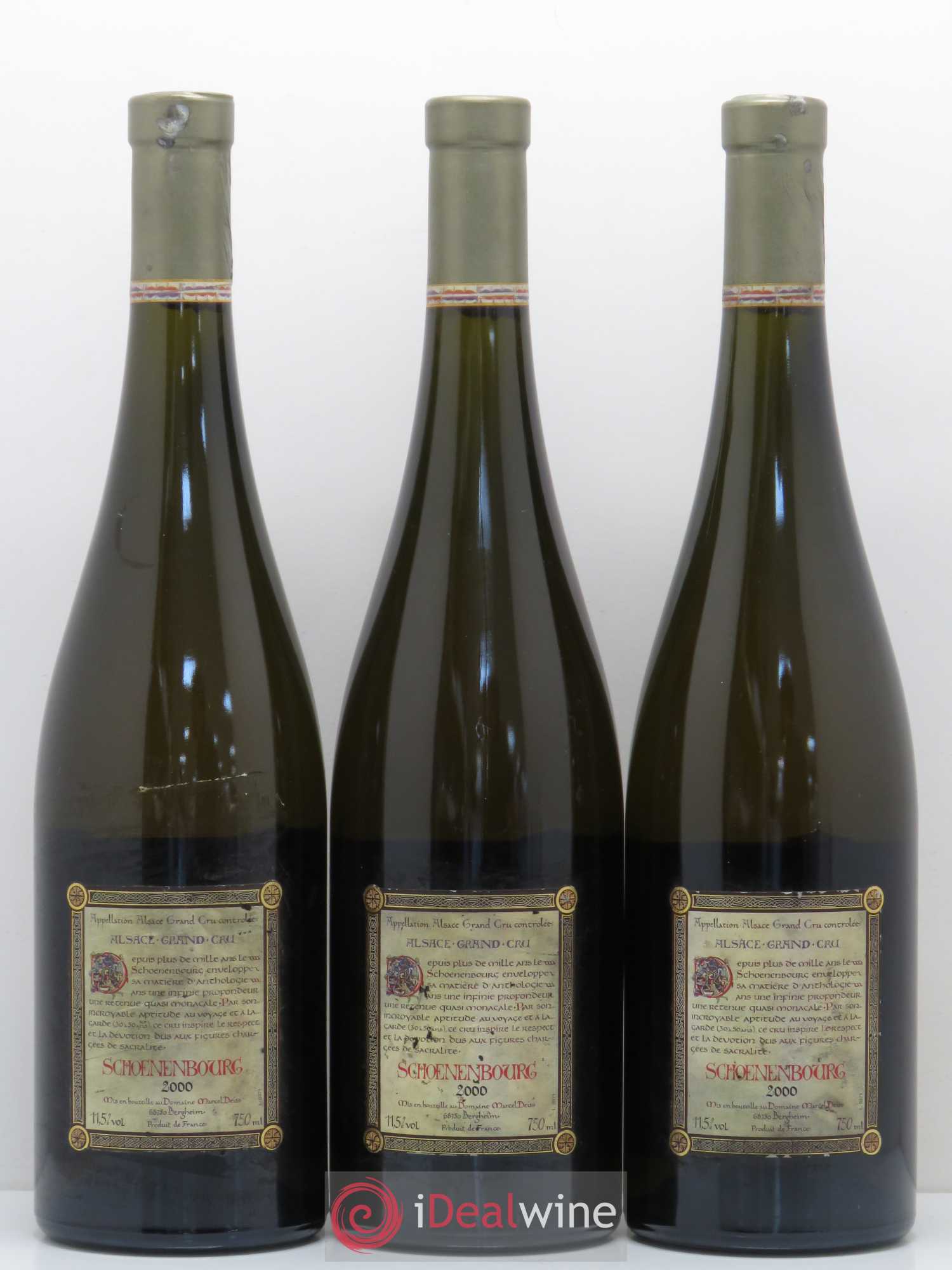 Alsace Grand Cru Schoenenbourg Marcel Deiss (Domaine) (sans prix de réserve) 2000 - Lot de 3 bouteilles - 1