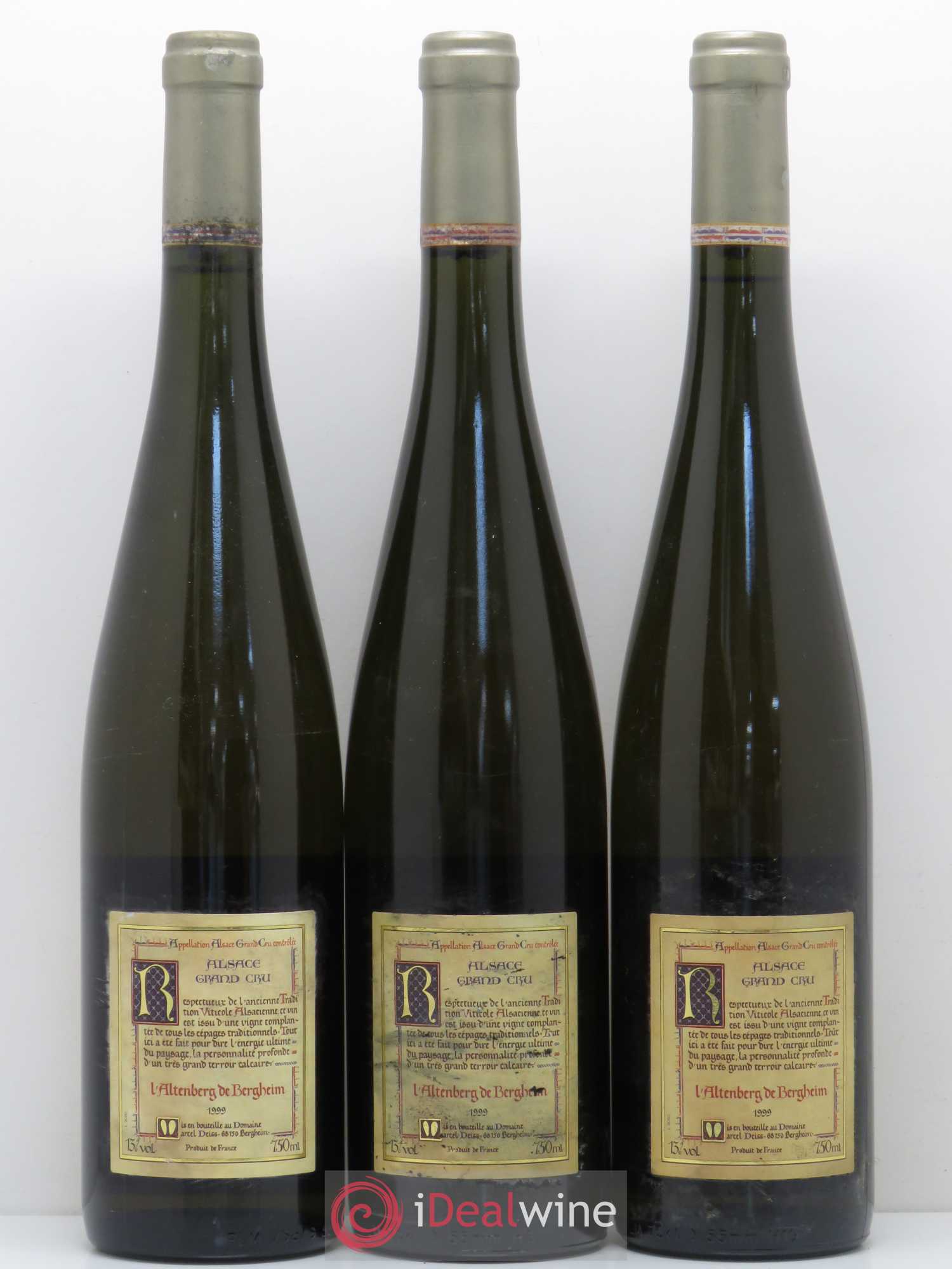 Alsace Grand Cru Altenberg de Bergheim Marcel Deiss (Domaine) (senza prezzo di riserva) 1999 - Lotto di 3 bottiglie - 1