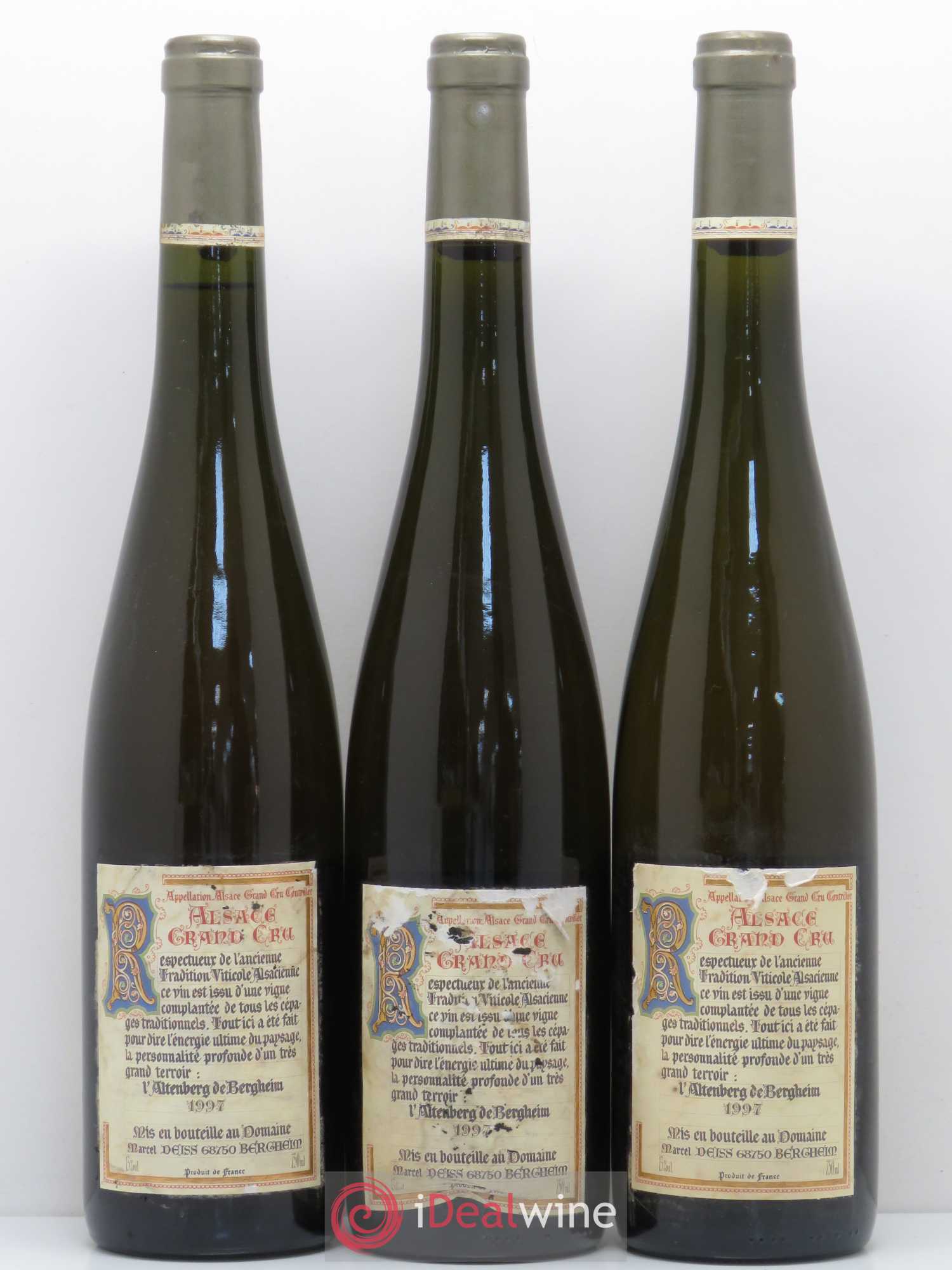 Alsace Grand Cru Altenberg de Bergheim Marcel Deiss (Domaine) (senza prezzo di riserva) 1997 - Lotto di 3 bottiglie - 1
