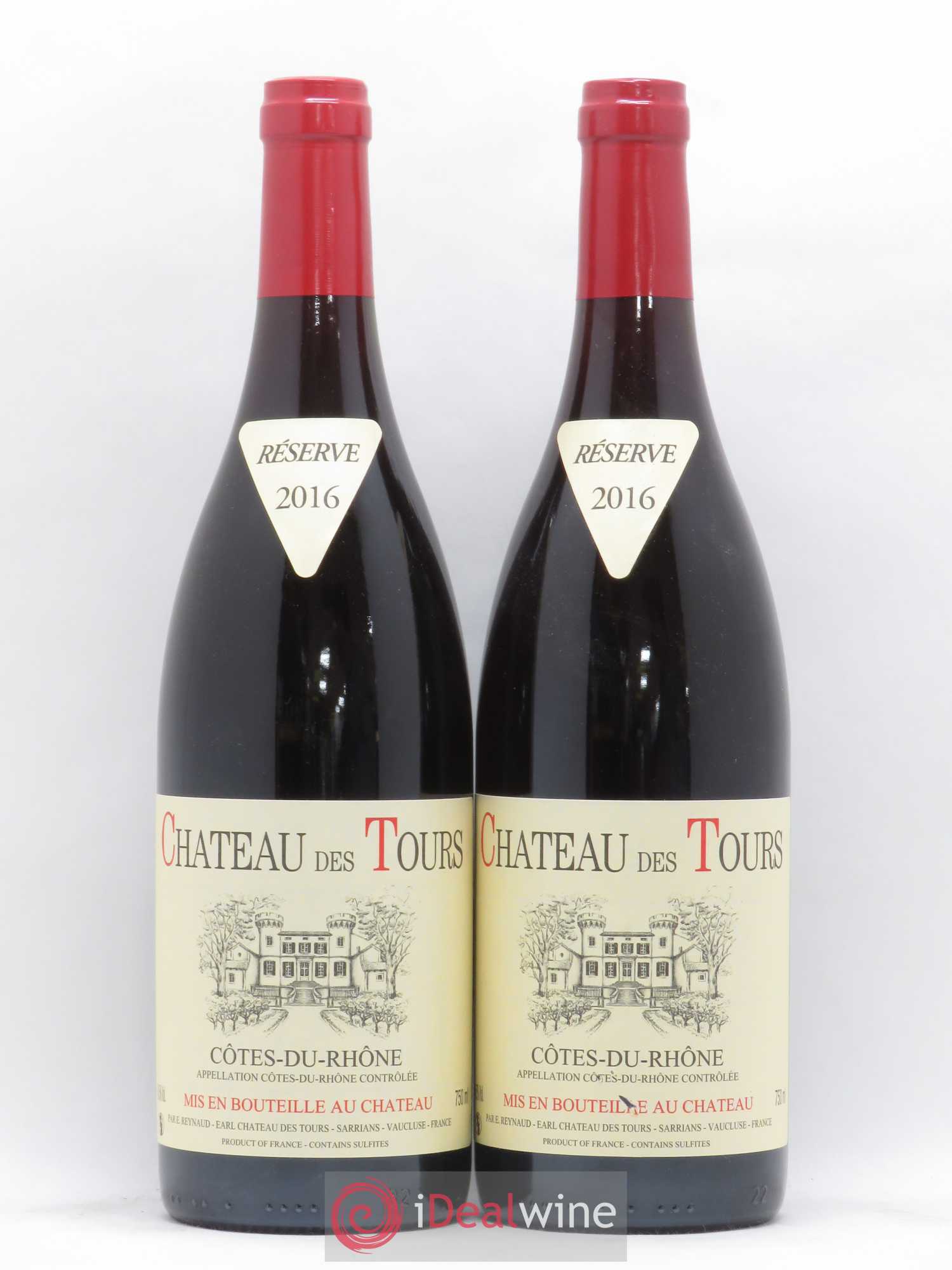 Côtes-du-Rhône Château des Tours Emmanuel Reynaud (sans prix de réserve) 2016 - Lot de 2 bouteilles - 0