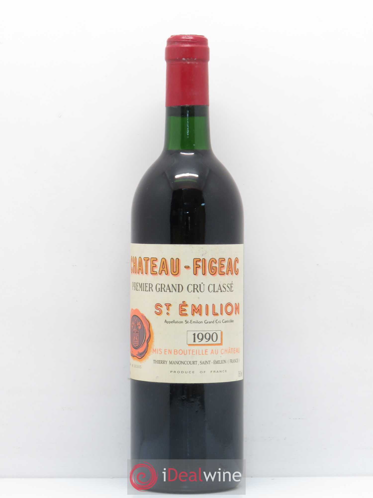 Château Figeac 1er Grand Cru Classé A (sans prix de réserve) 1990 - Lot de 1 bouteille - 0