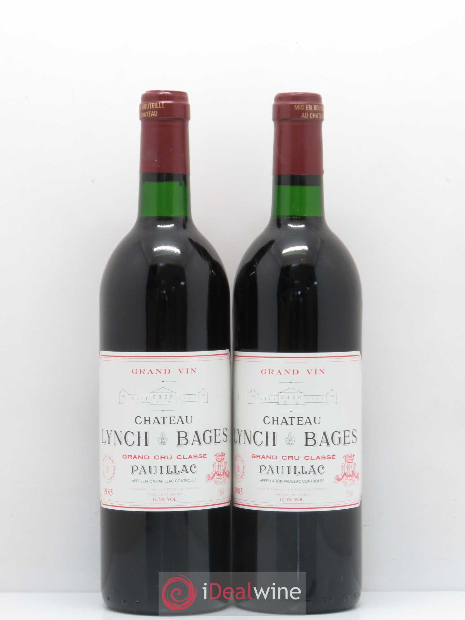 Château Lynch Bages 5ème Grand Cru Classé (sans prix de réserve) 1985 - Lot de 2 bouteilles - 0
