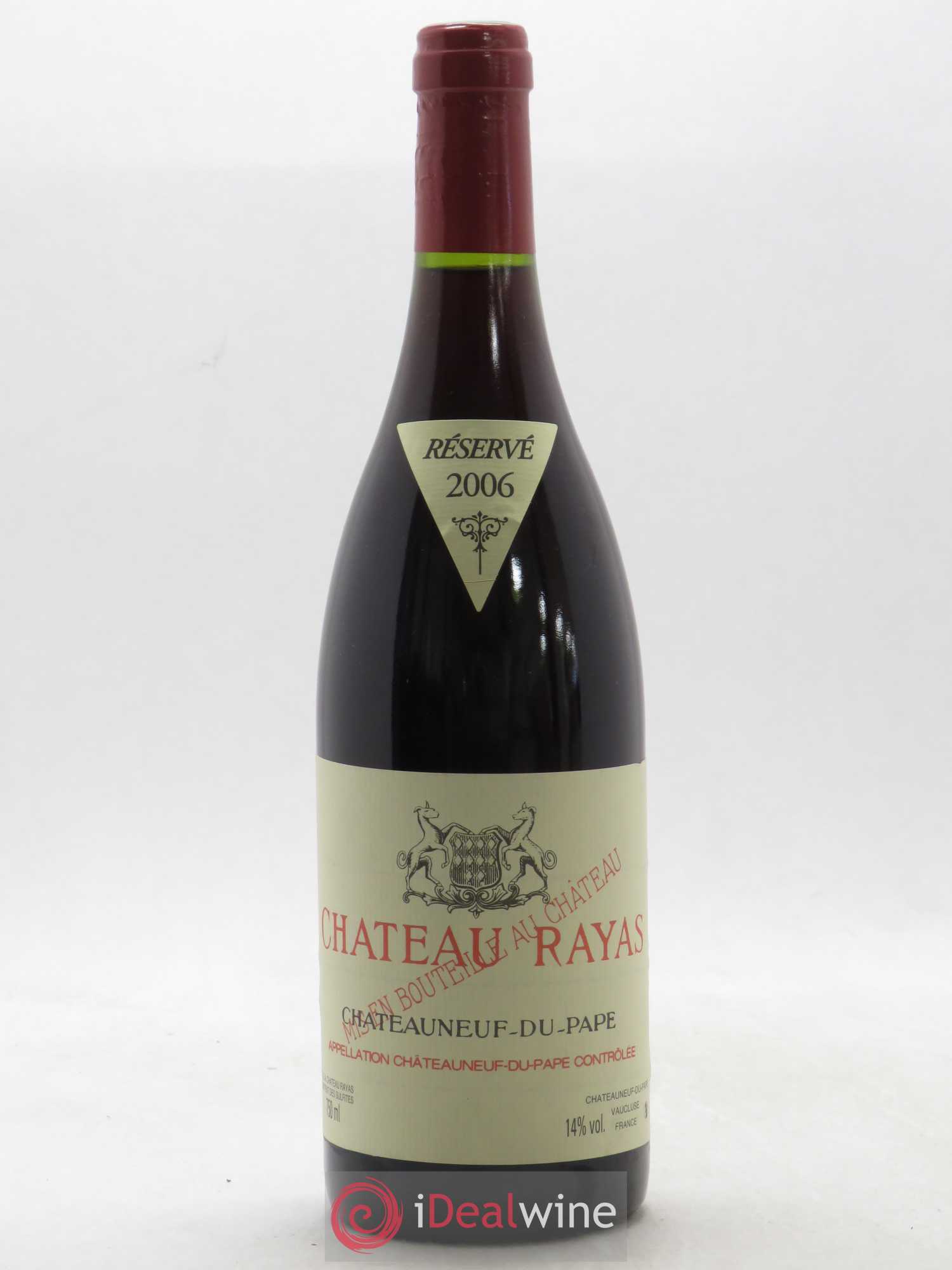 Châteauneuf-du-Pape Château Rayas Emmanuel Reynaud 2006 - Lot de 1 bouteille - 0