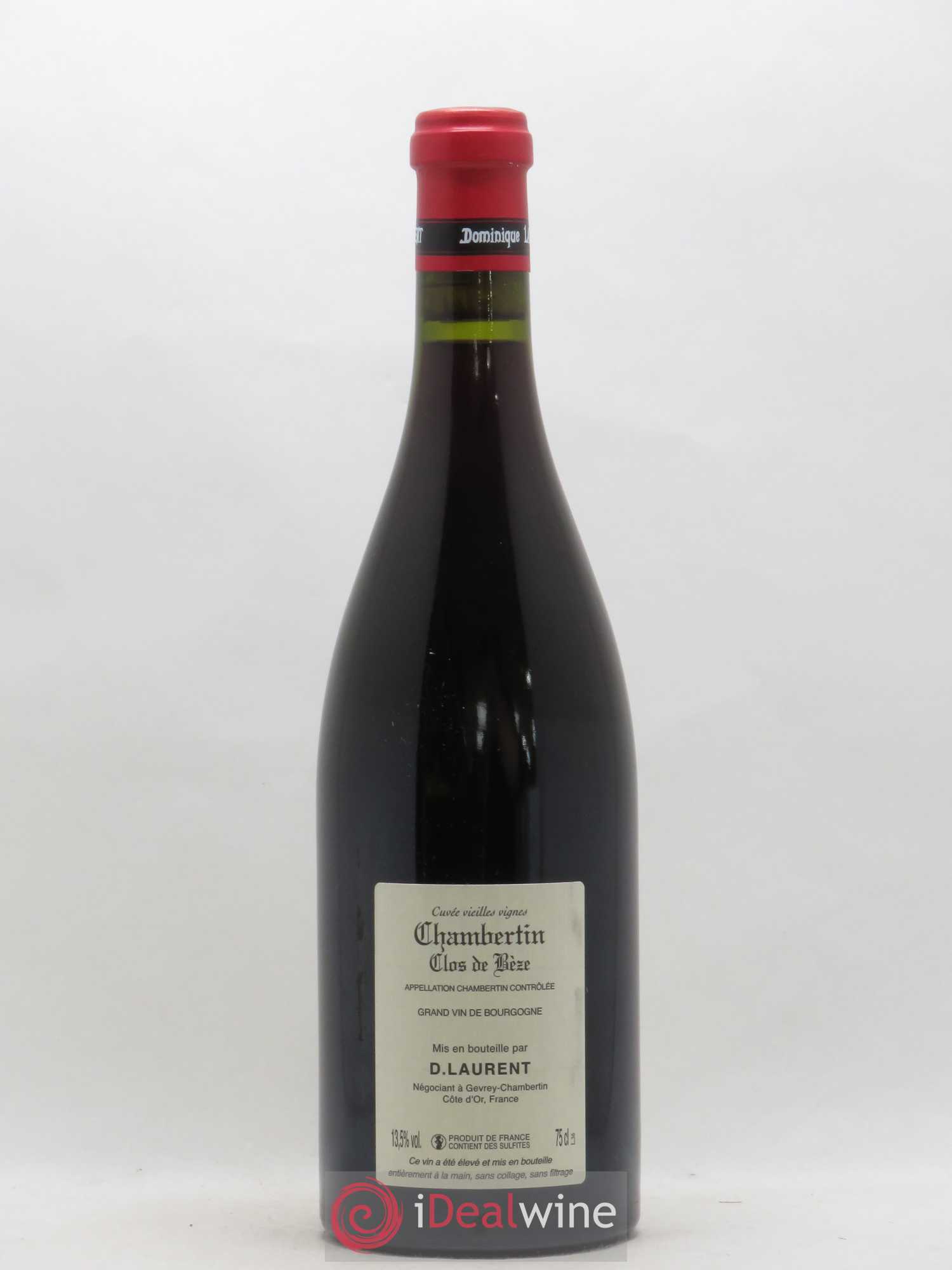 Chambertin Clos de Bèze Grand Cru Grande cuvée Vieilles vignes Dominique Laurent Grande Cuvée Vieilles Vignes (sans prix de réserve) 2011 - Lotto di 1 bottiglia - 1