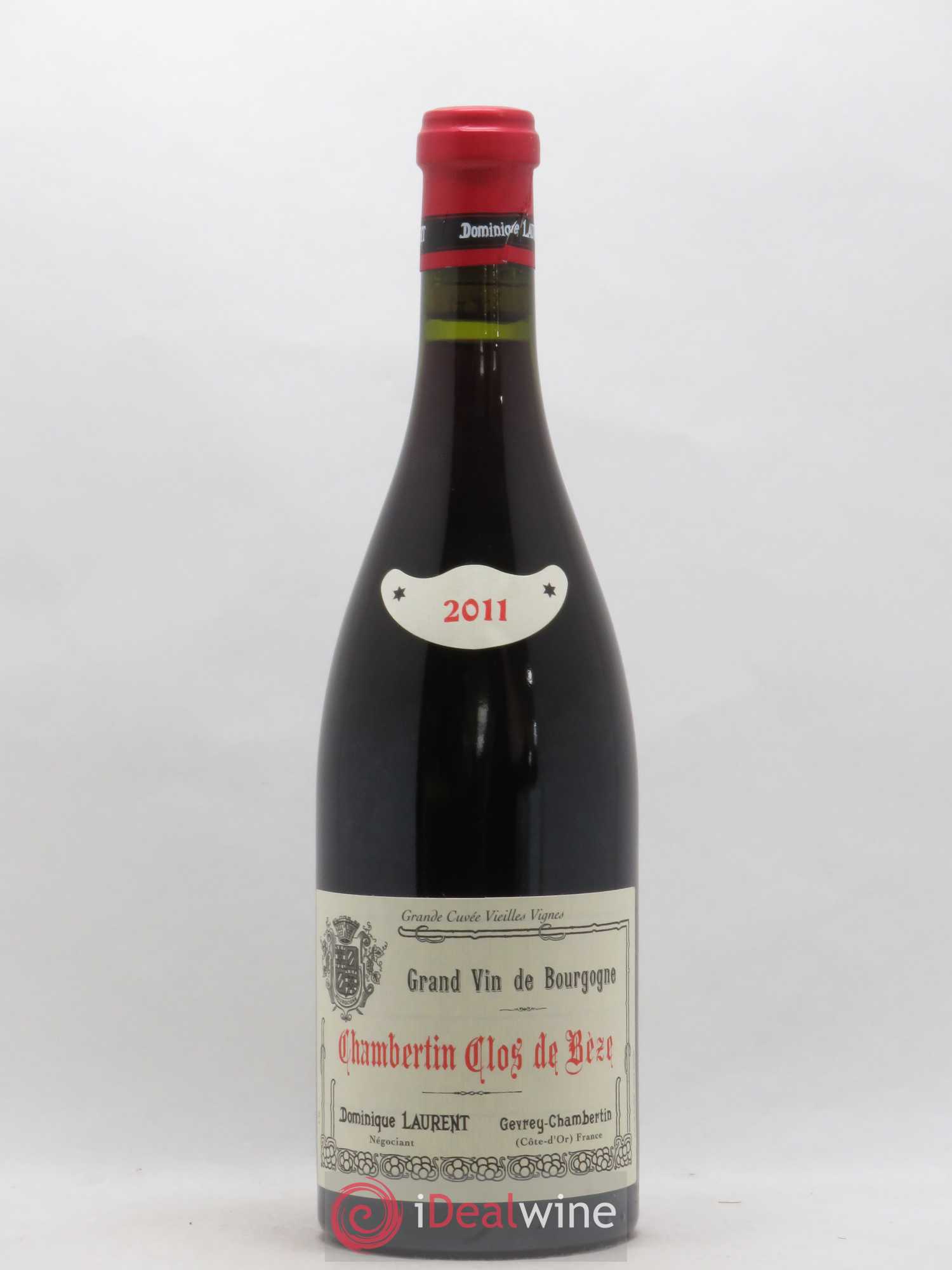 Chambertin Clos de Bèze Grand Cru Grande cuvée Vieilles vignes Dominique Laurent Grande Cuvée Vieilles Vignes (sans prix de réserve) 2011 - Lotto di 1 bottiglia - 0