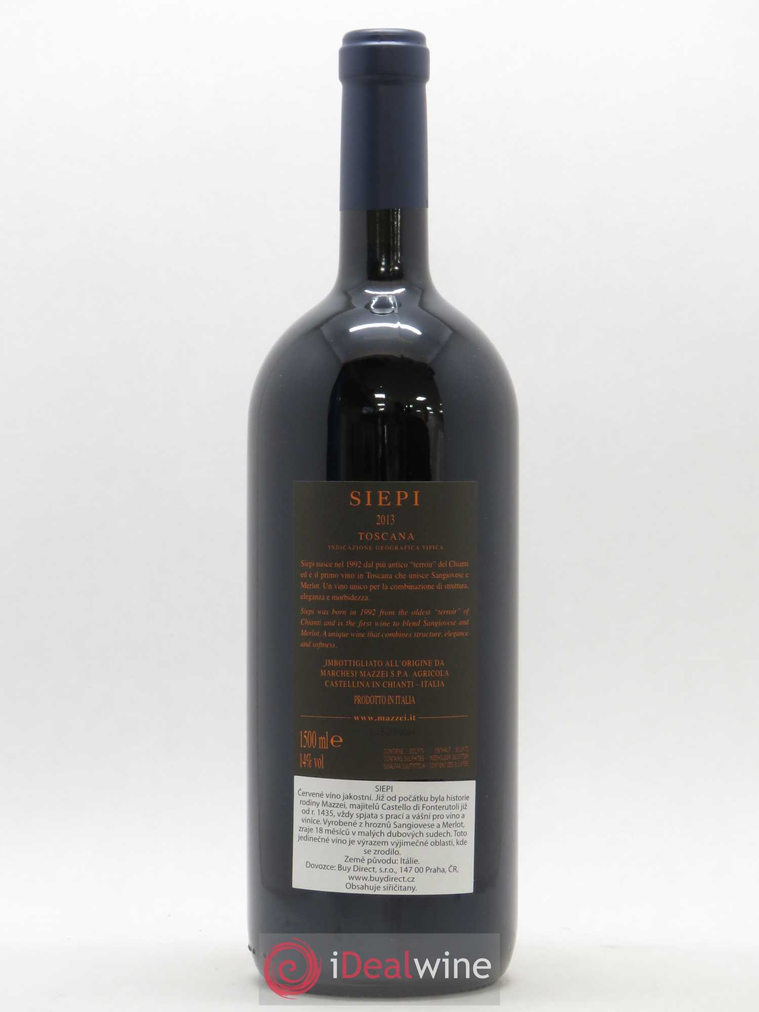 Toscana IGT Mazzei Siepi (sans prix de réserve) 2013 - Posten von 1 Magnum - 1