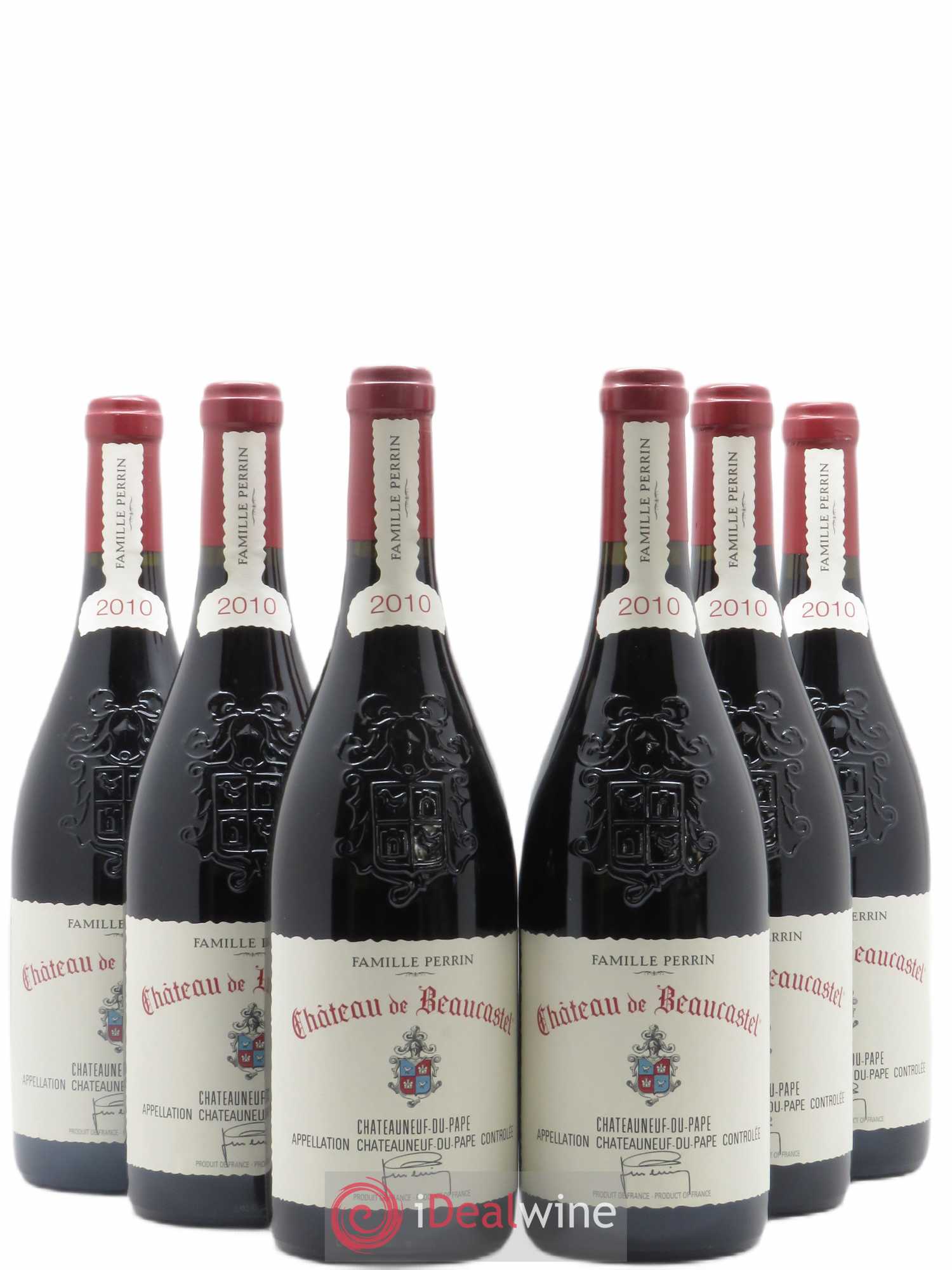 Châteauneuf-du-Pape Château de Beaucastel Famille Perrin (sans prix de réserve) 2010 - Lot de 6 bouteilles - 0