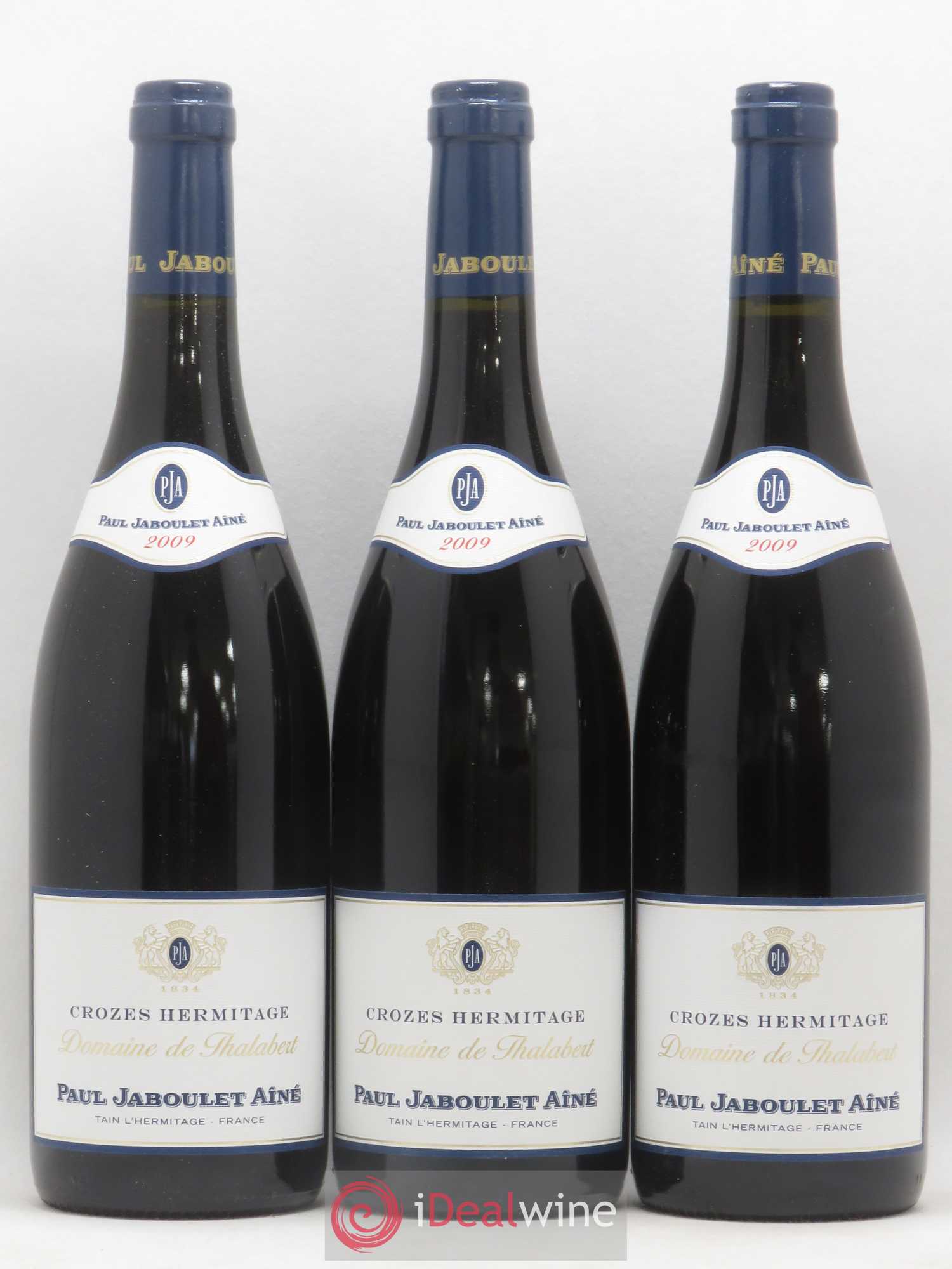 Crozes-Hermitage Domaine de Thalabert Paul Jaboulet Ainé  (sans prix de réserve) 2009 - Lot de 6 bouteilles - 1