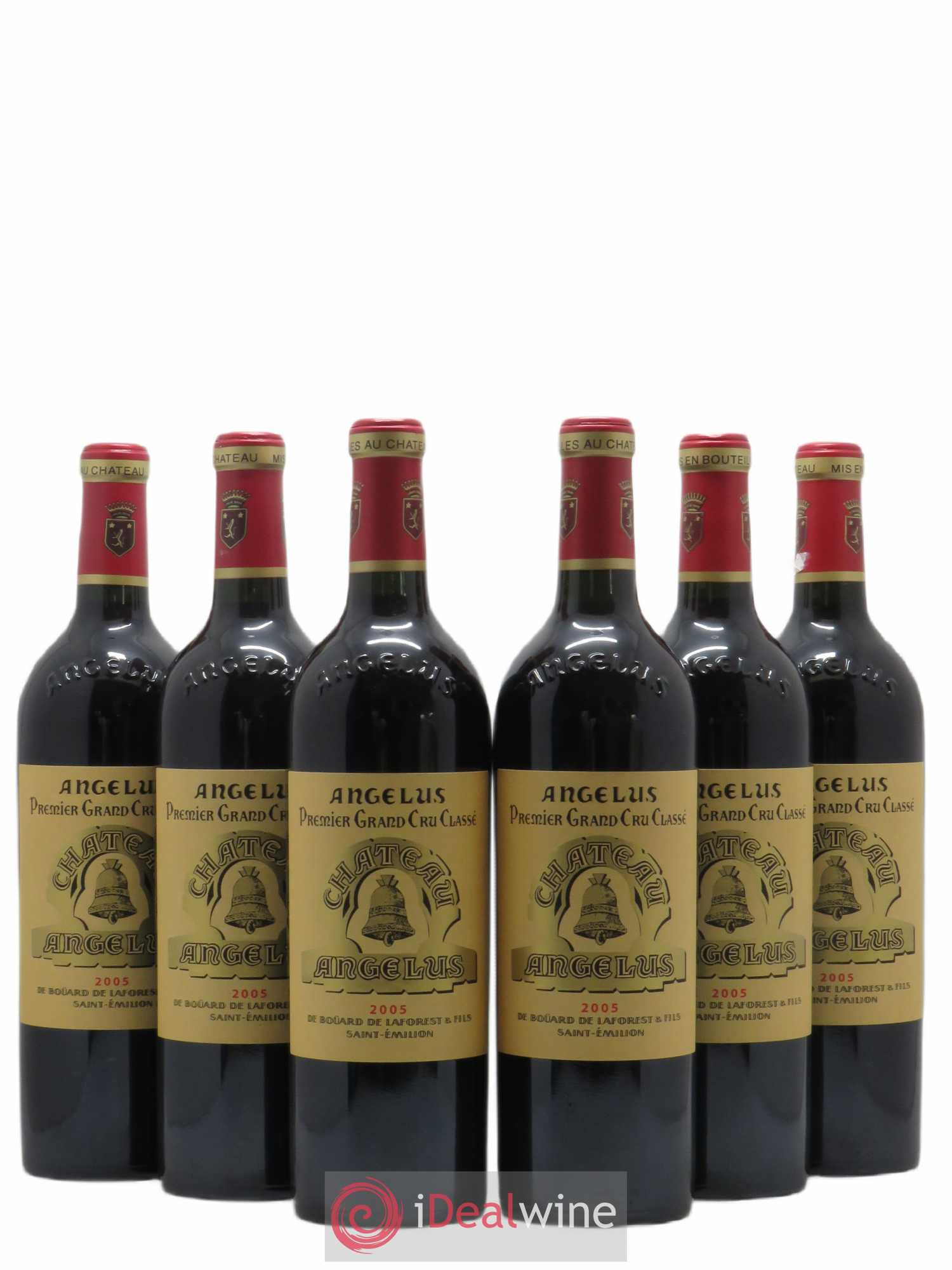 Château Angélus 1er Grand Cru Classé A 2005 - Lot de 6 bouteilles - 0
