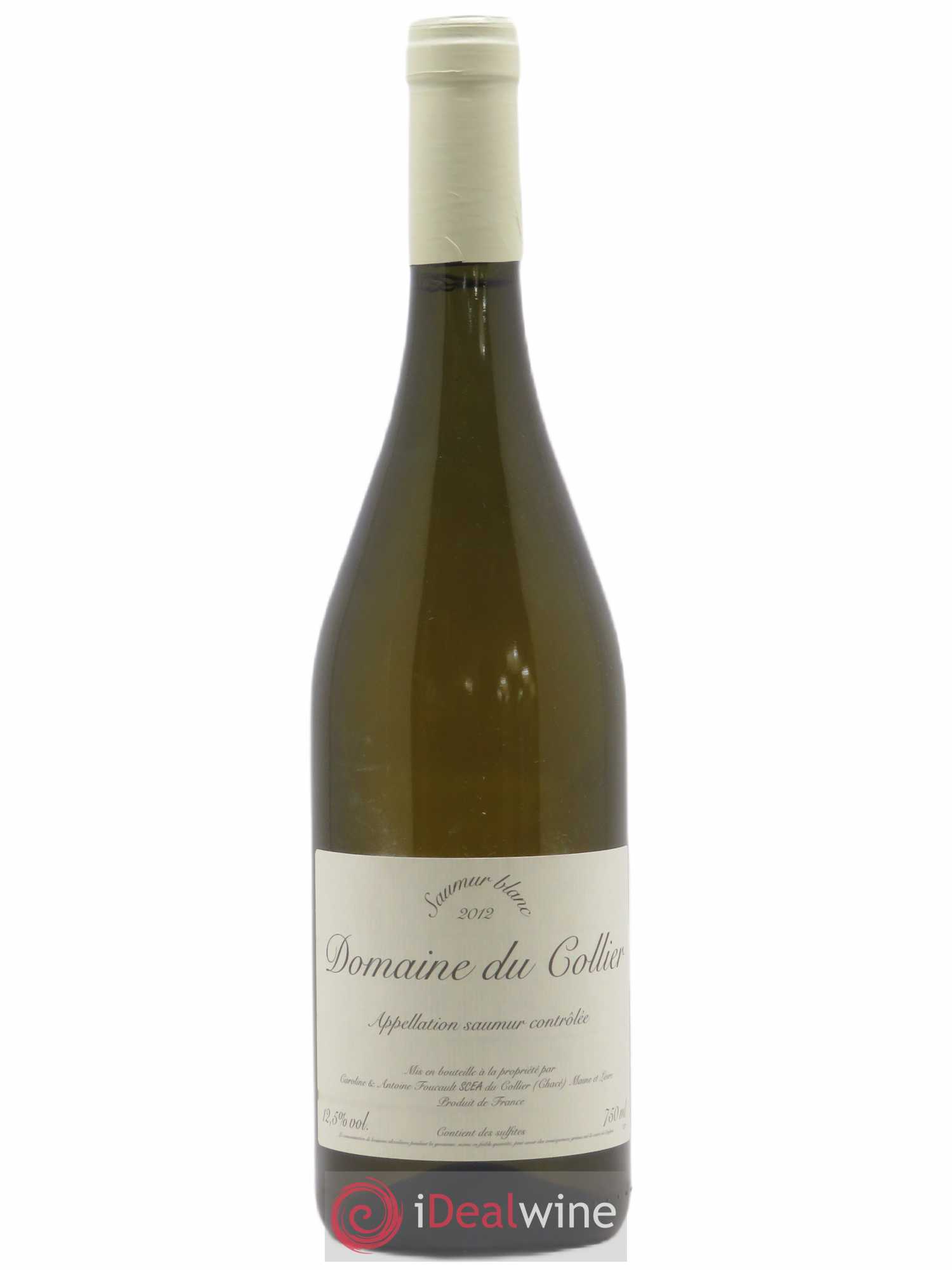 Saumur Domaine du Collier (sans prix de réserve) 2012 - Lot de 1 bouteille - 0
