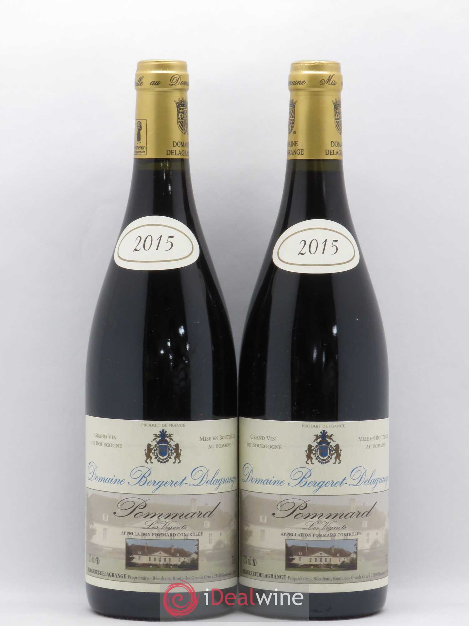 Pommard Les Vignots Bergeret Delagrande (sans prix de réserve) 2015 - Posten von 2 Flaschen - 0