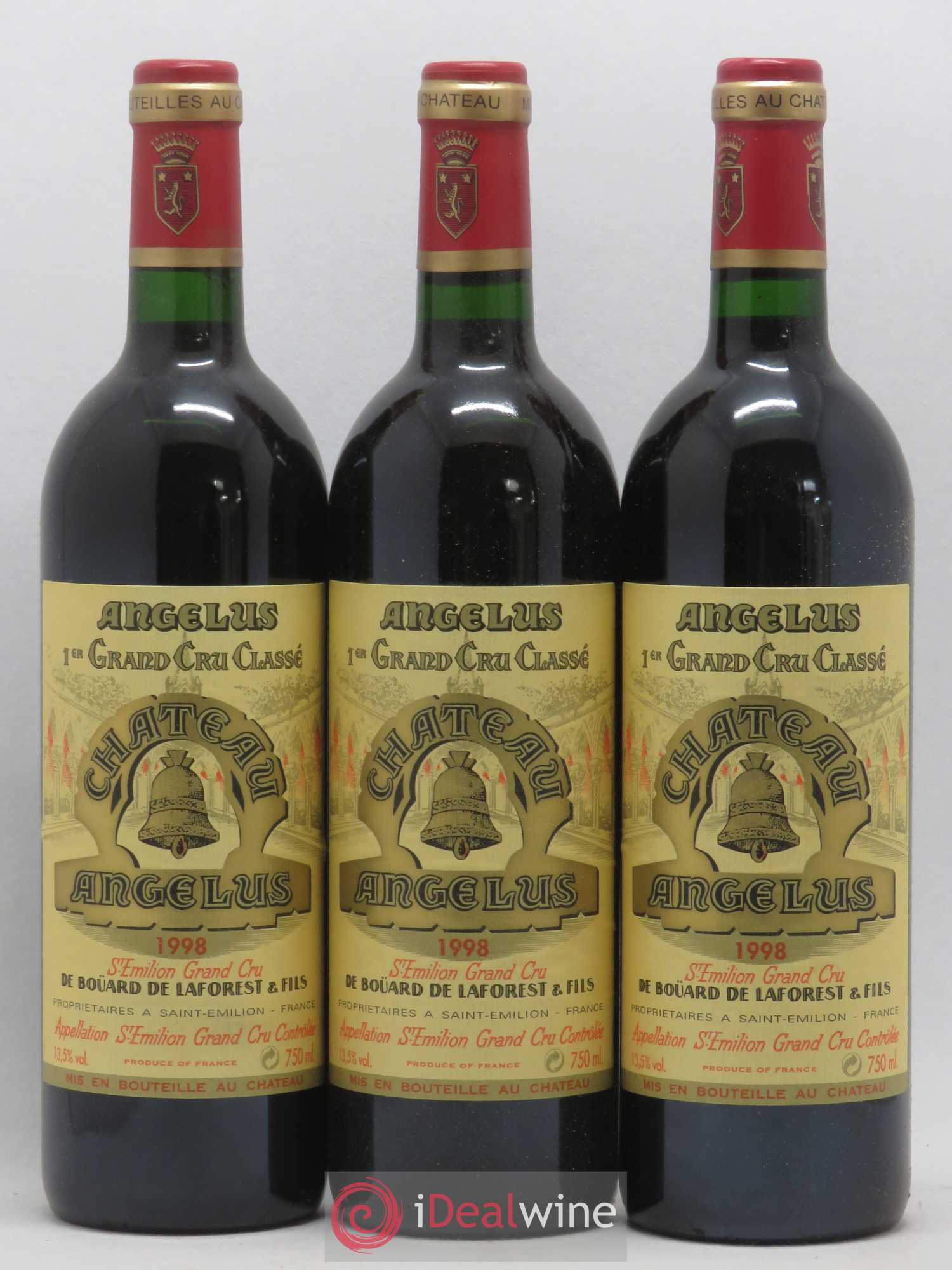 Château Angélus 1er Grand Cru Classé A 1998 - Lot de 6 bouteilles - 2