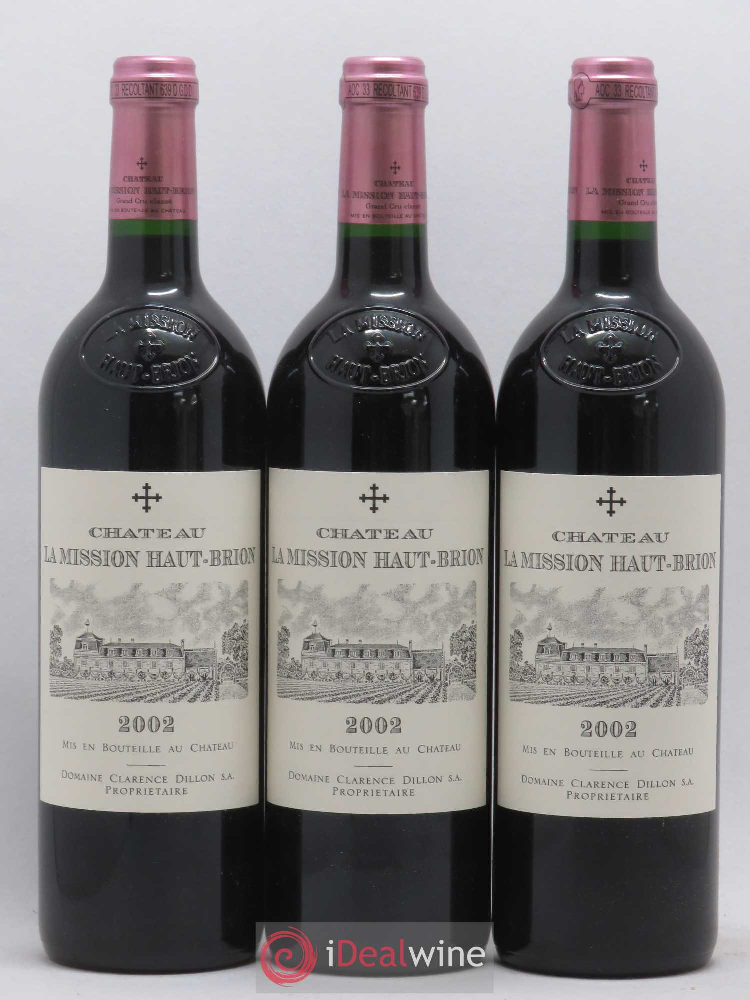 Château la Mission Haut-Brion Cru Classé de Graves 2002 - Lot de 12 bouteilles - 1