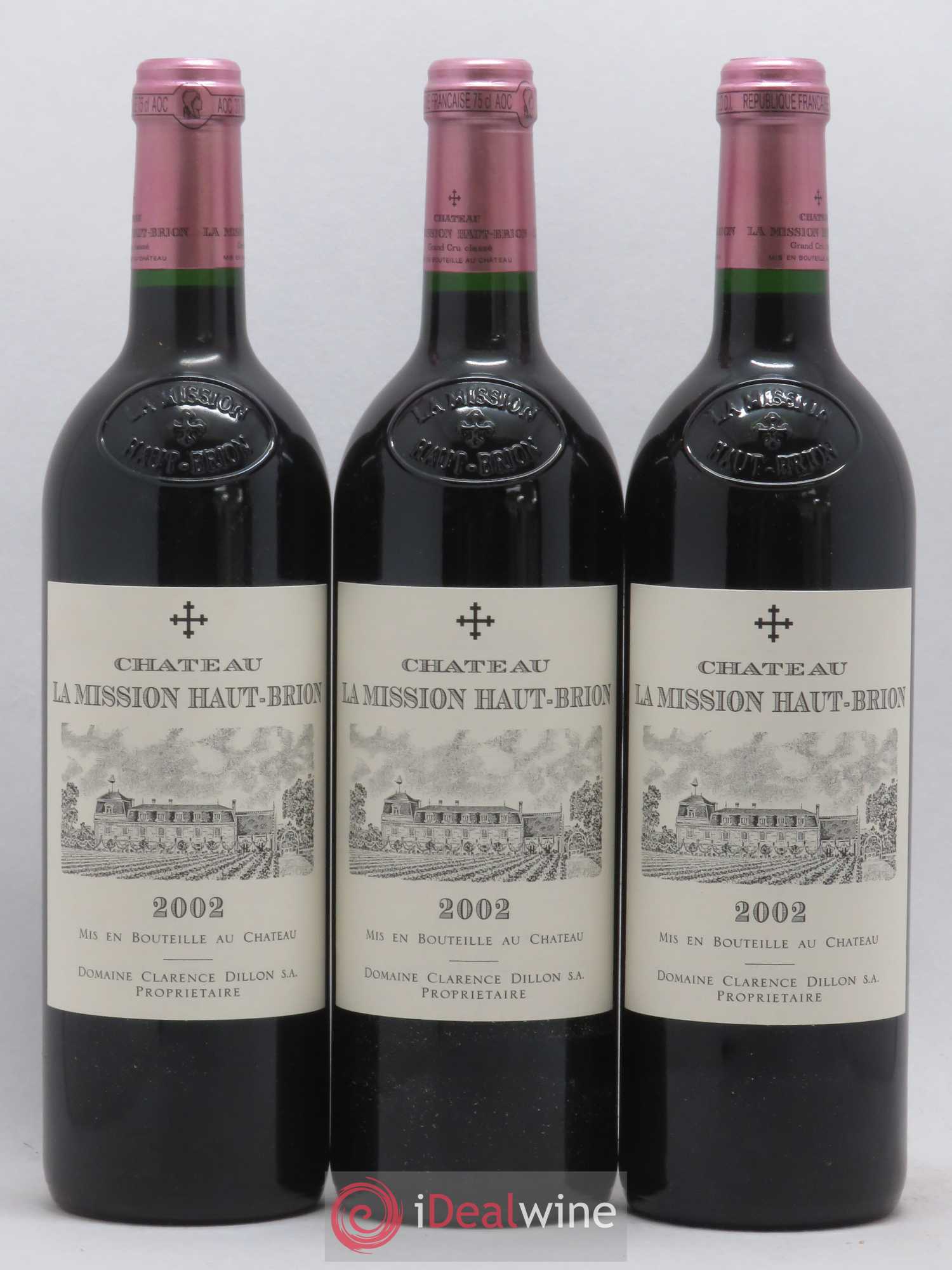 Château la Mission Haut-Brion Cru Classé de Graves 2002 - Lot de 12 bouteilles - 2