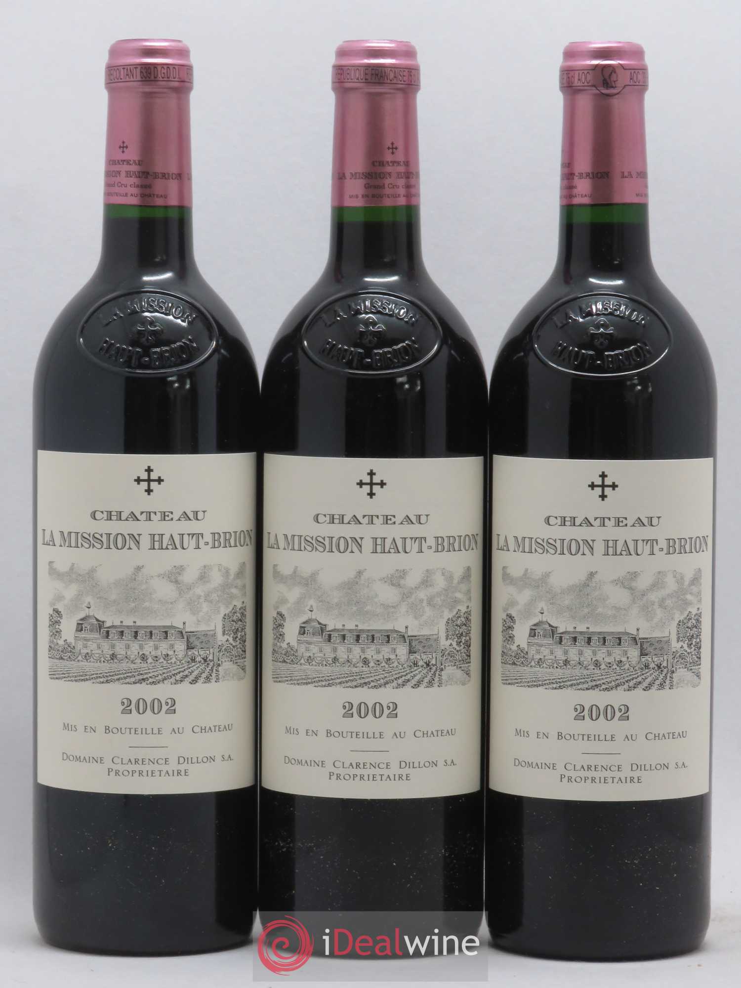 Château la Mission Haut-Brion Cru Classé de Graves 2002 - Lot de 12 bouteilles - 3