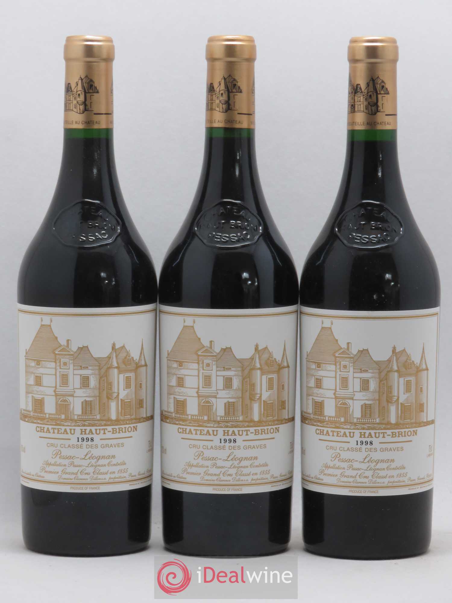 Château Haut Brion 1er Grand Cru Classé 1998 - Lot de 6 bouteilles - 2