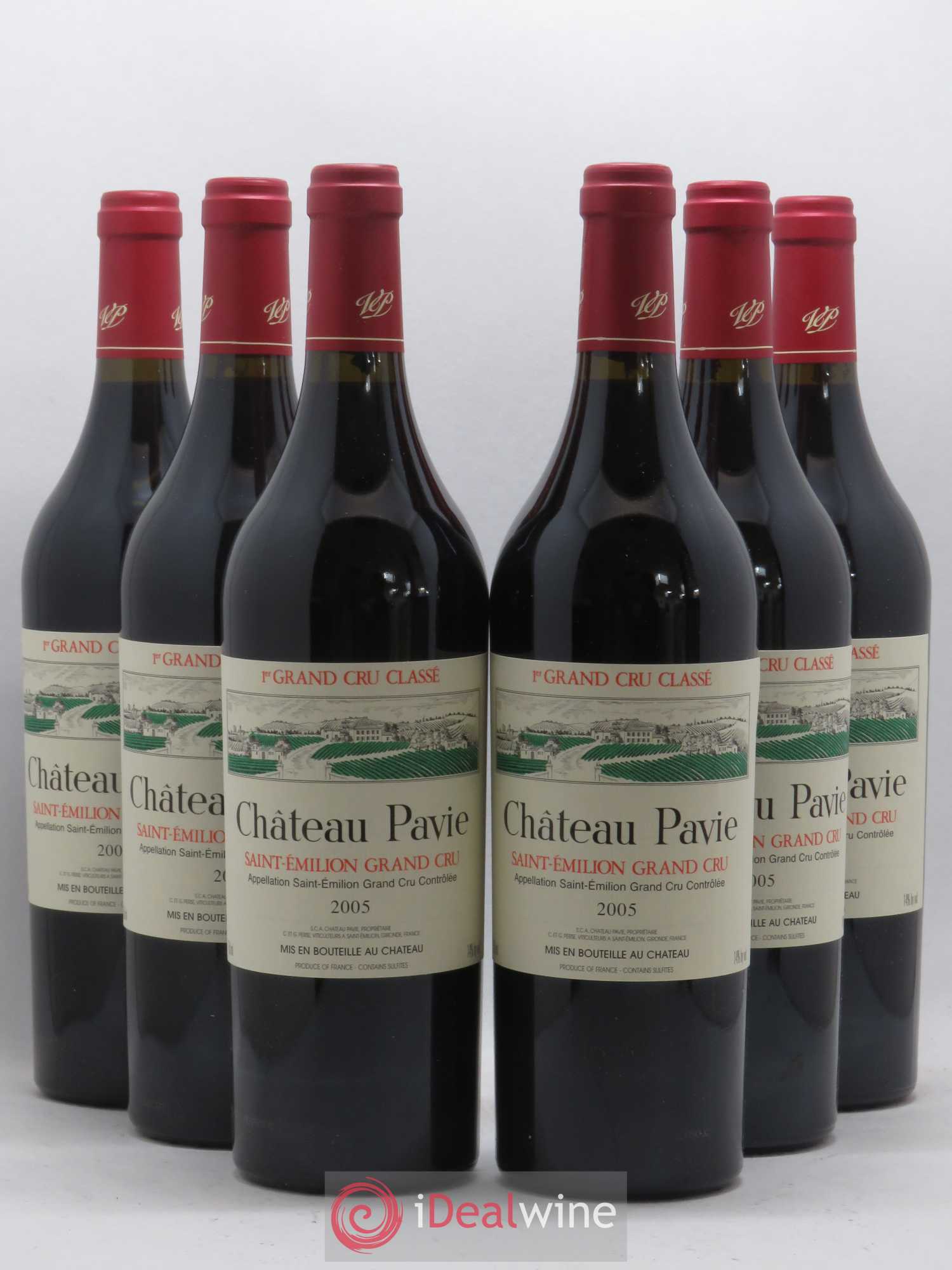 Château Pavie 1er Grand Cru Classé A 2005 - Lot de 6 bouteilles - 0