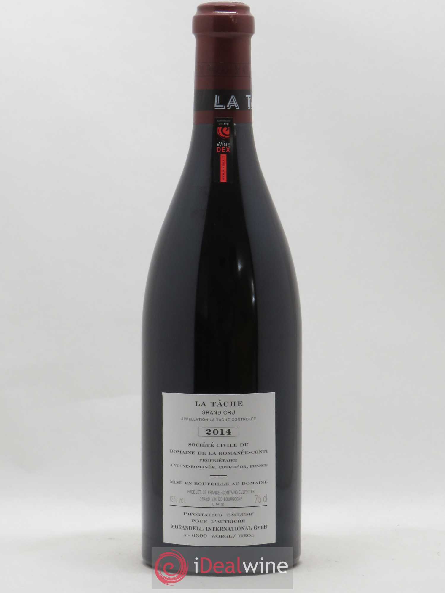 La Tâche Grand Cru Domaine de la Romanée-Conti 2014 - Lot de 1 bouteille - 1
