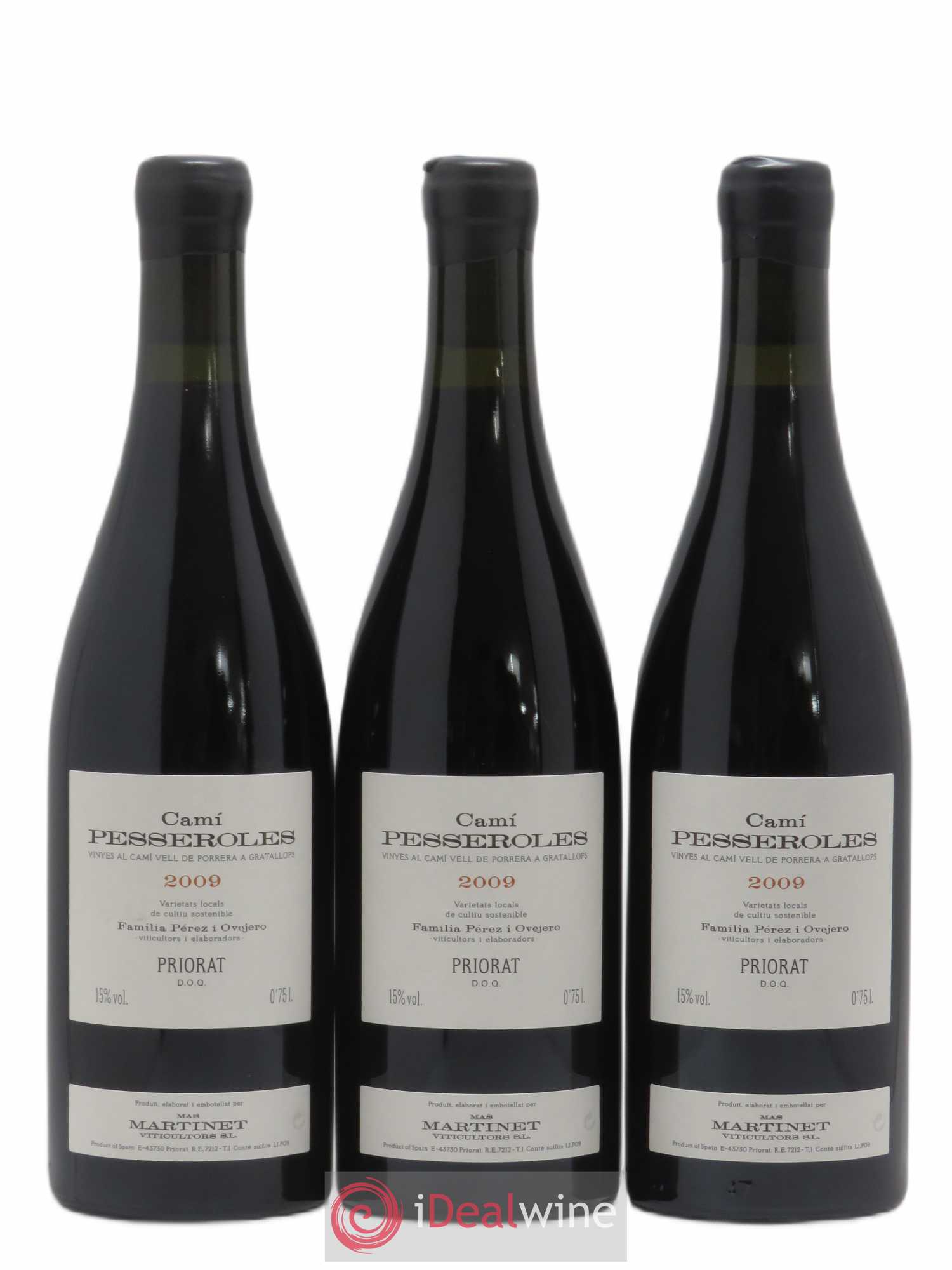 Priorat DOCA Cami Pesseroles Mas Martinet (sans prix de réserve) 2009 - Posten von 3 Flaschen - 0