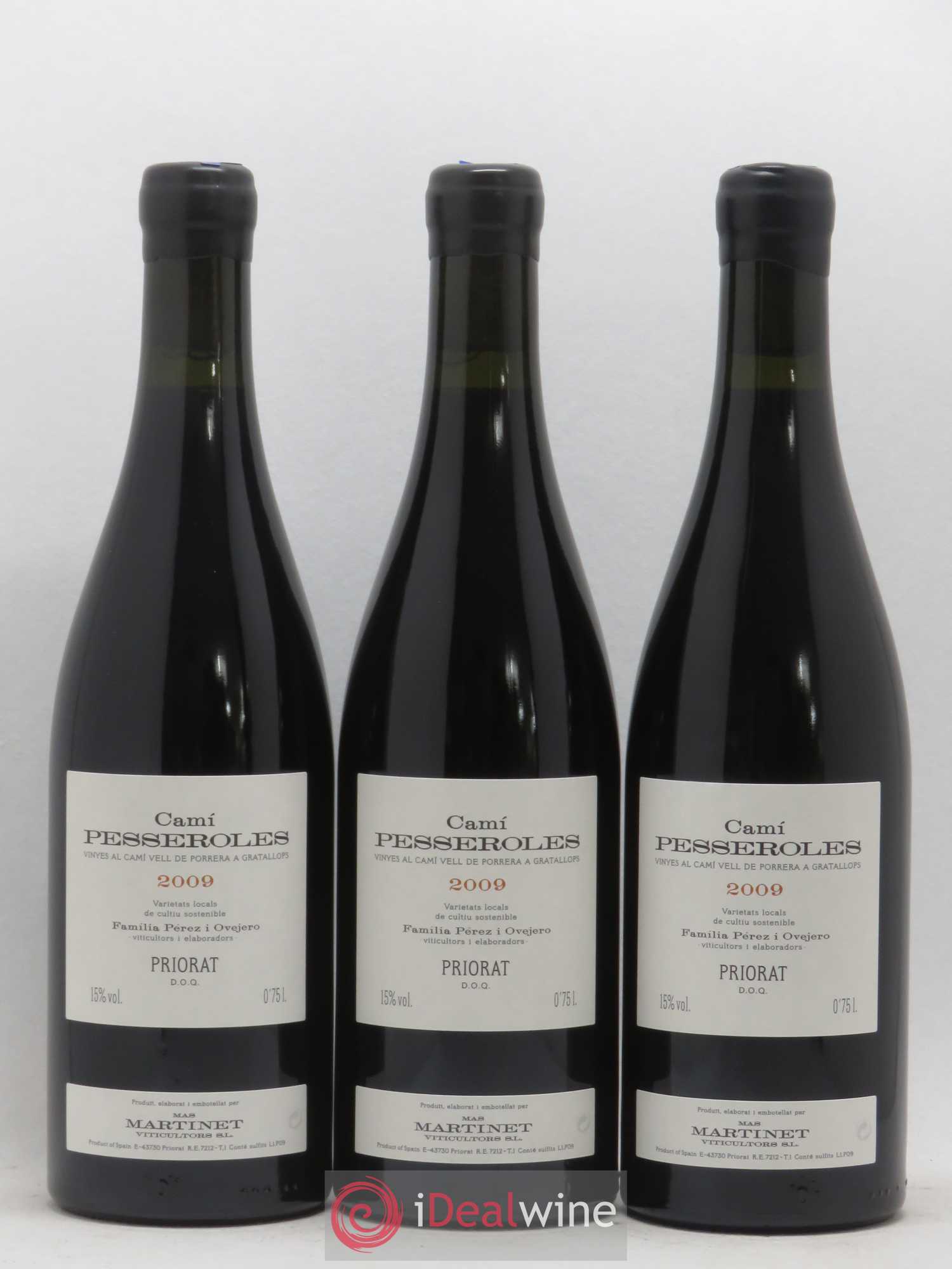 Priorat DOCA Cami Pesseroles Mas Martinet (sans prix de réserve) 2009 - Posten von 3 Flaschen - 0