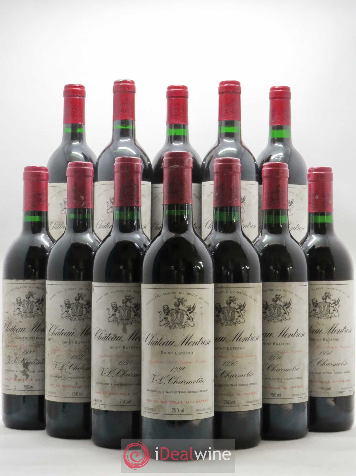 Château Montrose 2ème Grand Cru Classé 1990 - Lot de 12 bouteilles - 0