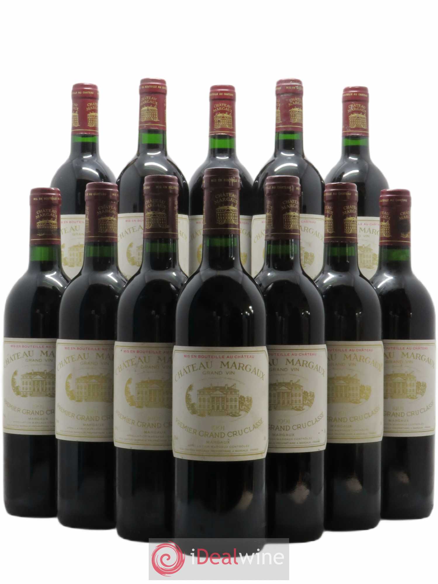 Château Margaux 1er Grand Cru Classé 1991 - Lot de 12 bouteilles - 0