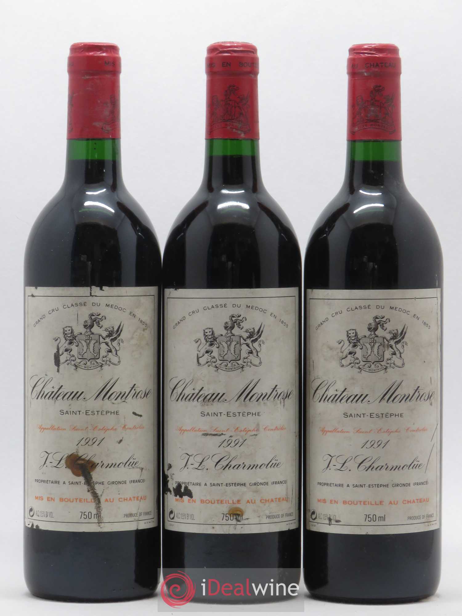 Château Montrose 2ème Grand Cru Classé 1991 - Lot de 12 bouteilles - 1