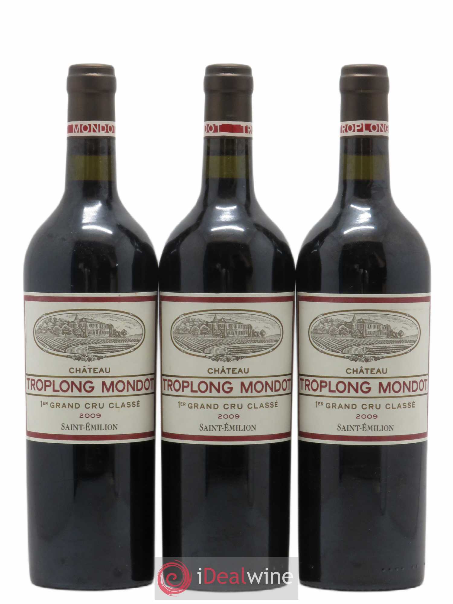 Château Troplong Mondot 1er Grand Cru Classé B (sans prix de réserve) 2009 - Lot de 3 bouteilles - 0