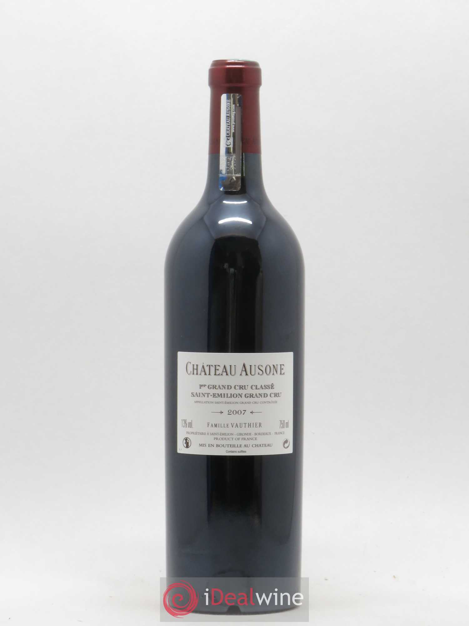 Château Ausone 1er Grand Cru Classé A  (ohne Mindestpreis) 2007 - Posten von 1 Flasche - 1