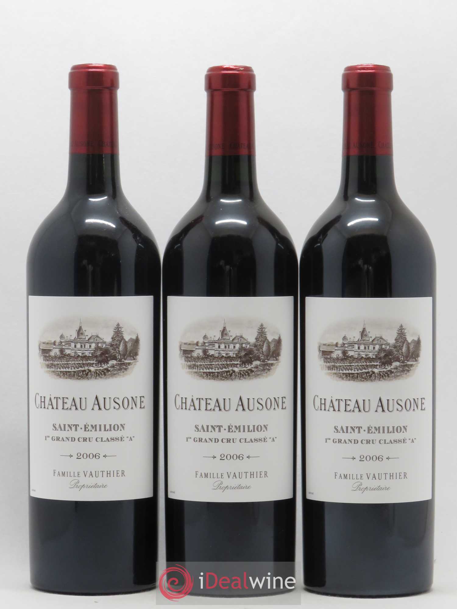 Château Ausone 1er Grand Cru Classé A 2006 - Lot de 3 bouteilles - 0