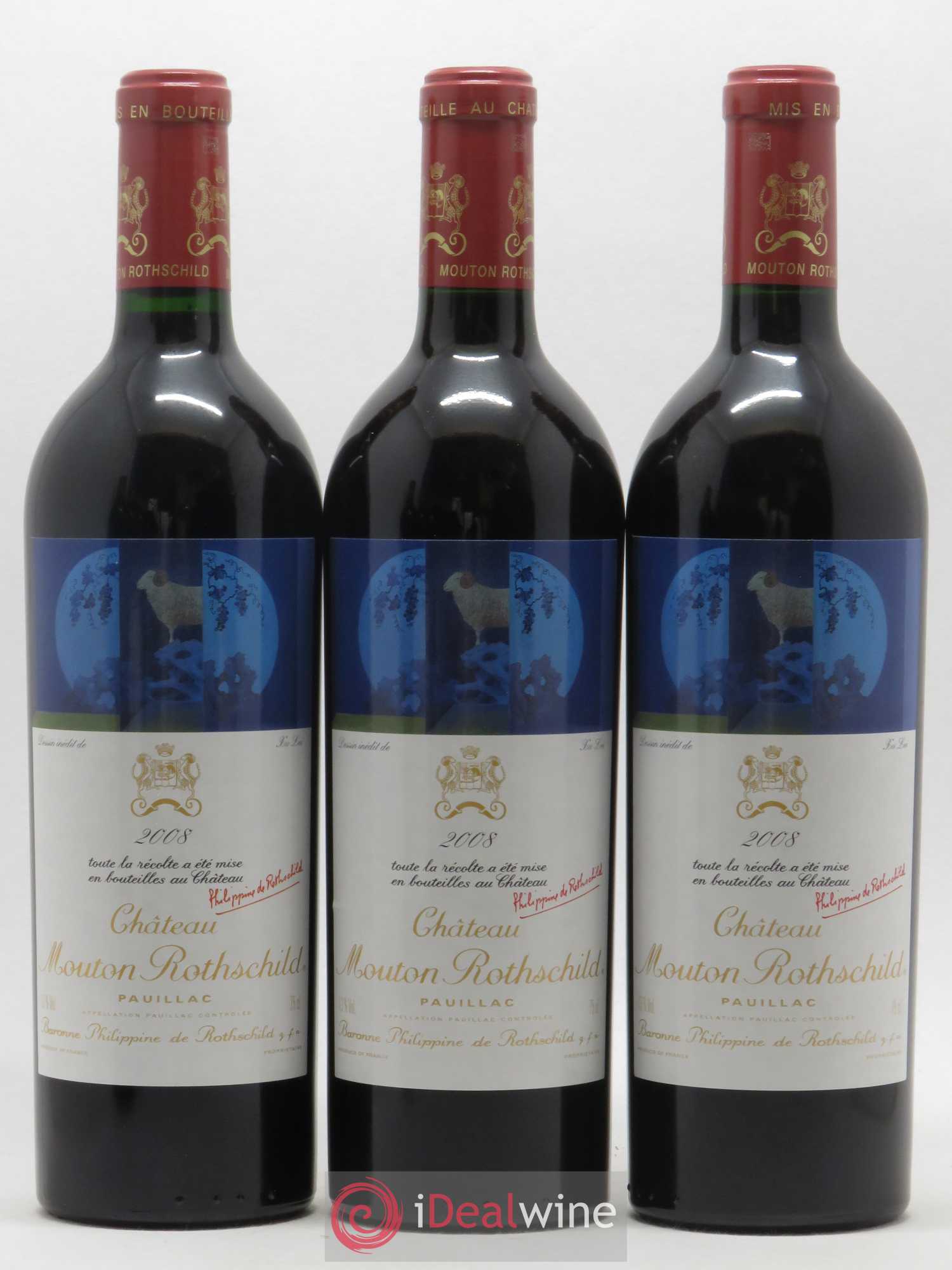 Château Mouton Rothschild 1er Grand Cru Classé 2008 - Lot de 6 bouteilles - 3
