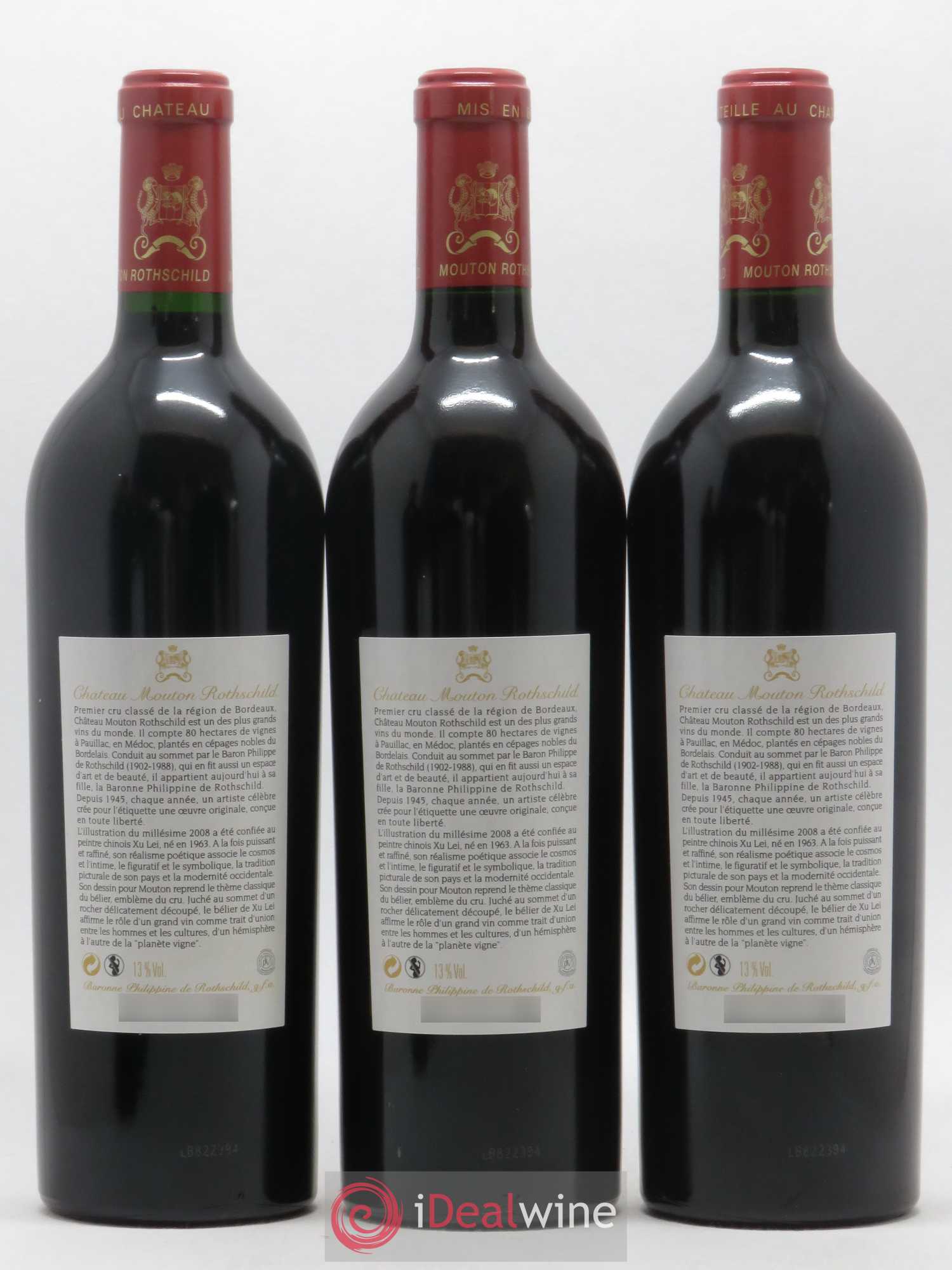 Château Mouton Rothschild 1er Grand Cru Classé 2008 - Lot de 6 bouteilles - 4