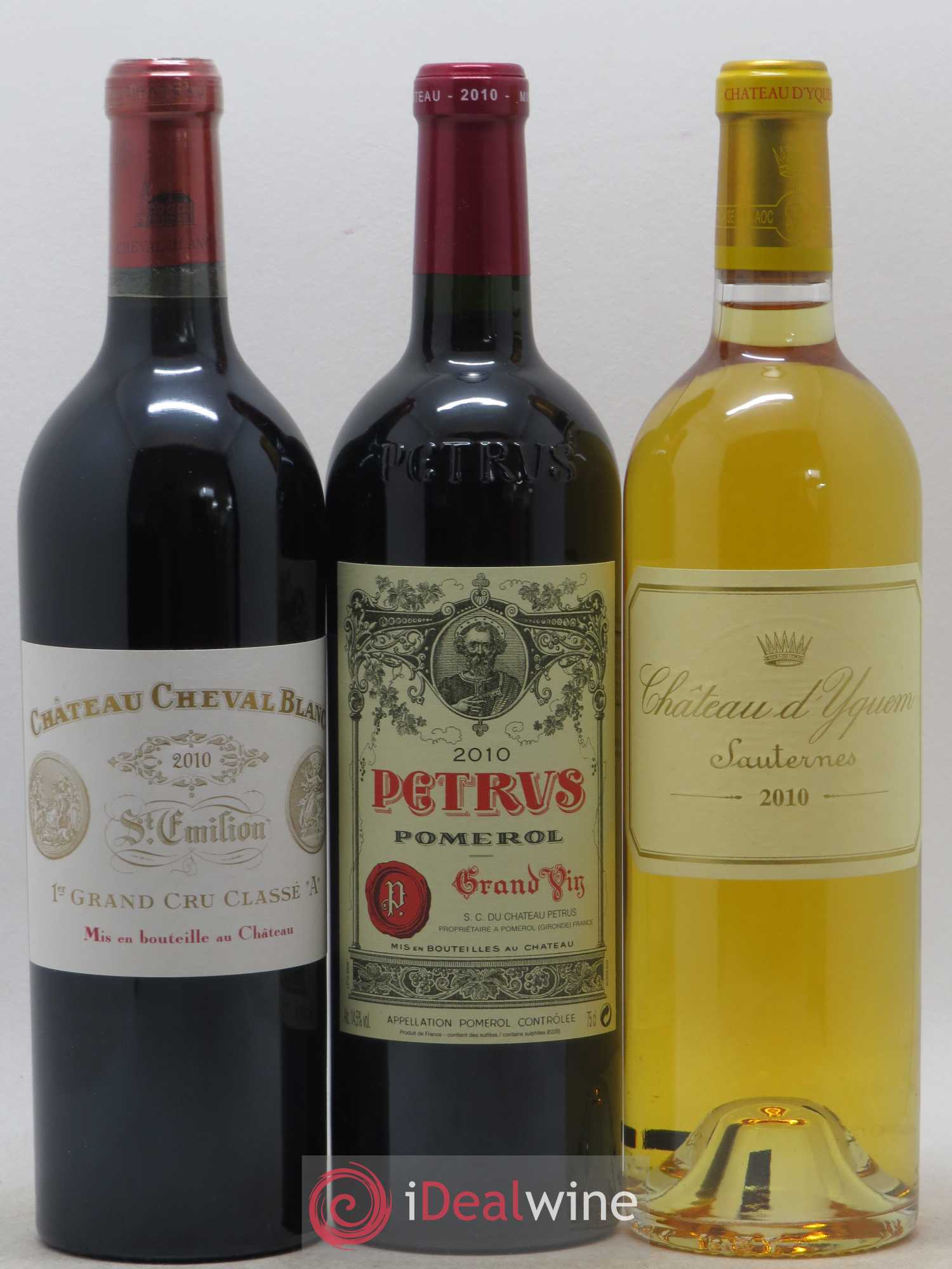 Caisse Collection Duclot 1 Lafite Rothschild - 1 Latour - 1 Mouton Rothschild - 1 Margaux - 1 Haut Brion - 1 La Mission Haut Brion - 1 Cheval Blanc - 1 Petrus - 1 Yquem 2010 - Posten von 9 Flaschen - 5