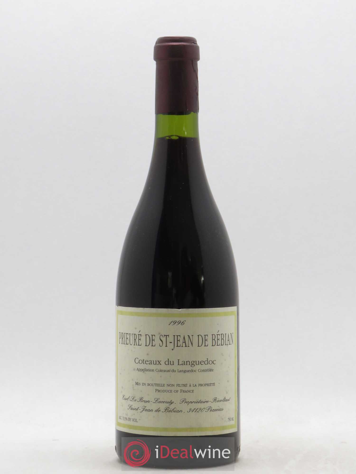 Languedoc Prieuré St-Jean de Bébian (sans prix de réserve) 1996 - Lot de 1 bouteille - 0