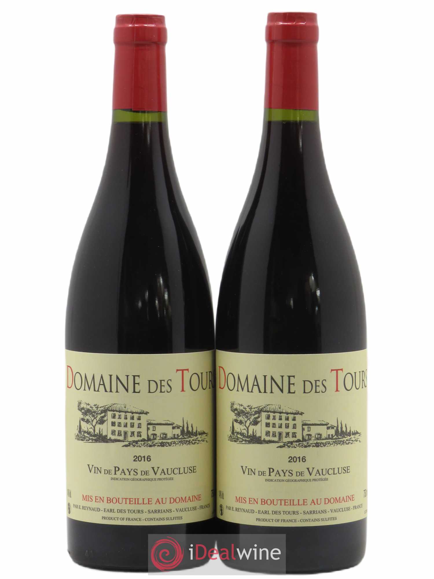 Vaucluse (Vin de Pays de Vaucluse) Domaine des Tours Emmanuel Reynaud (sans prix de réserve) 2016 - Lot de 2 bouteilles - 0