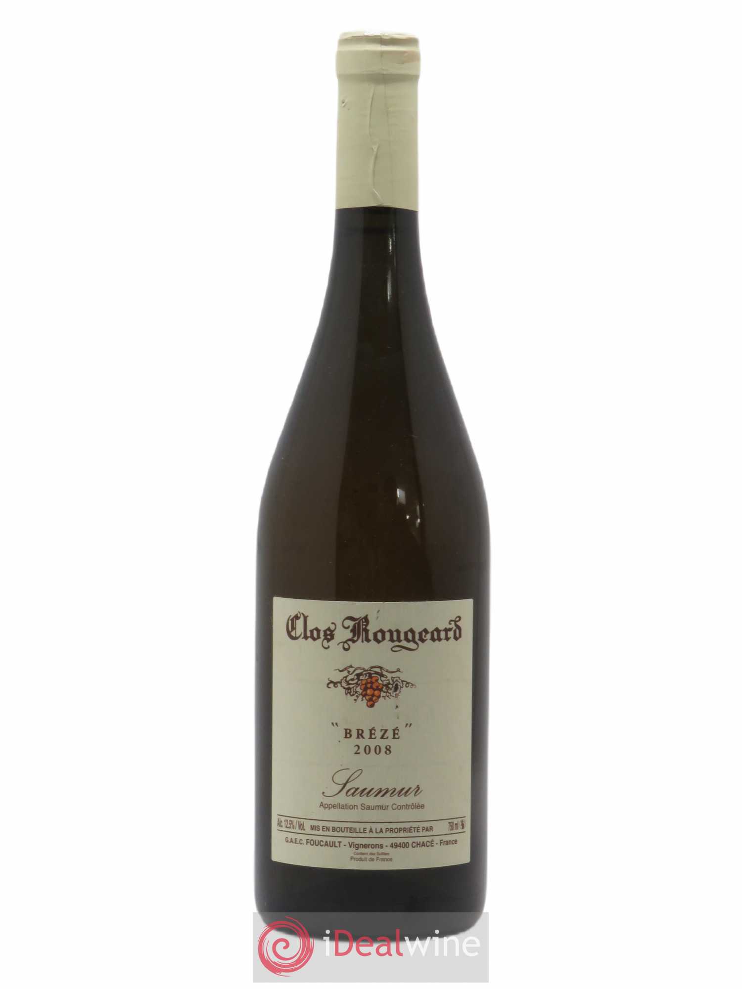 Saumur Brézé Clos Rougeard (sans prix de réserve) 2008 - Lot de 1 bouteille - 0