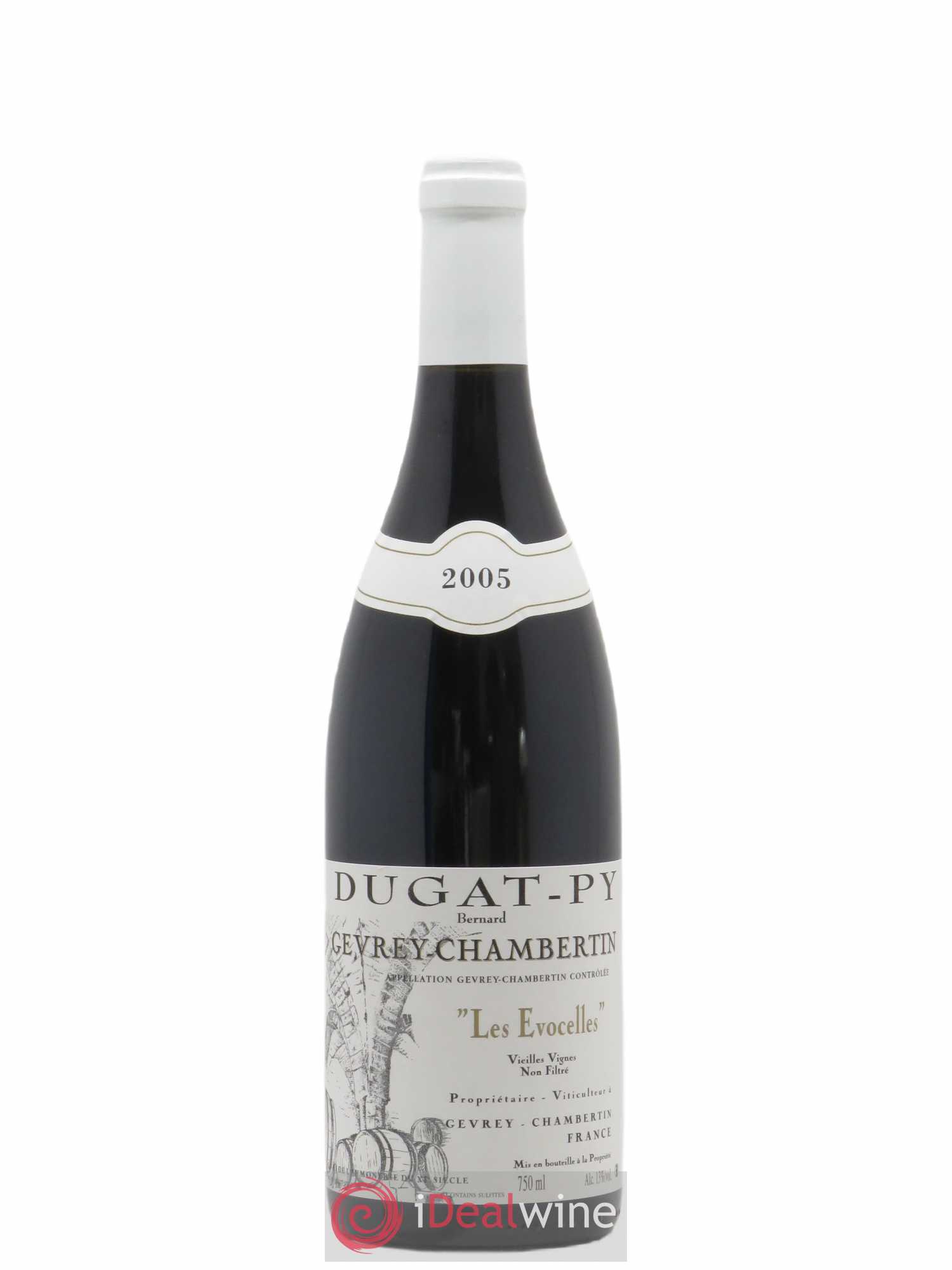Gevrey-Chambertin Les Evocelles Vieilles Vignes Dugat-Py (sans prix de réserve) 2005 - Lot de 1 bouteille - 0