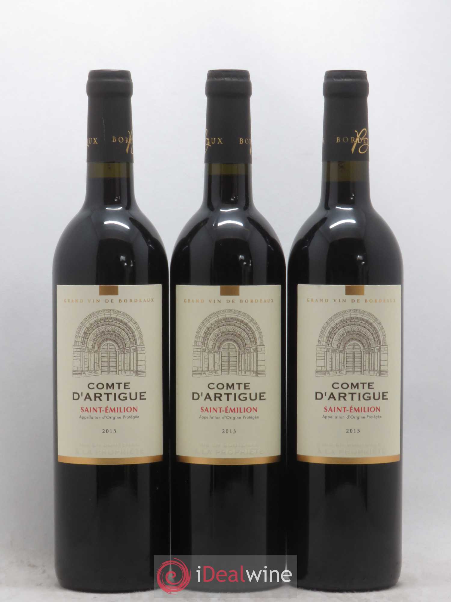 Saint-Émilion Comte d'Artigue (sans prix de réserve) 2013 - Posten von 6 Flaschen - 2