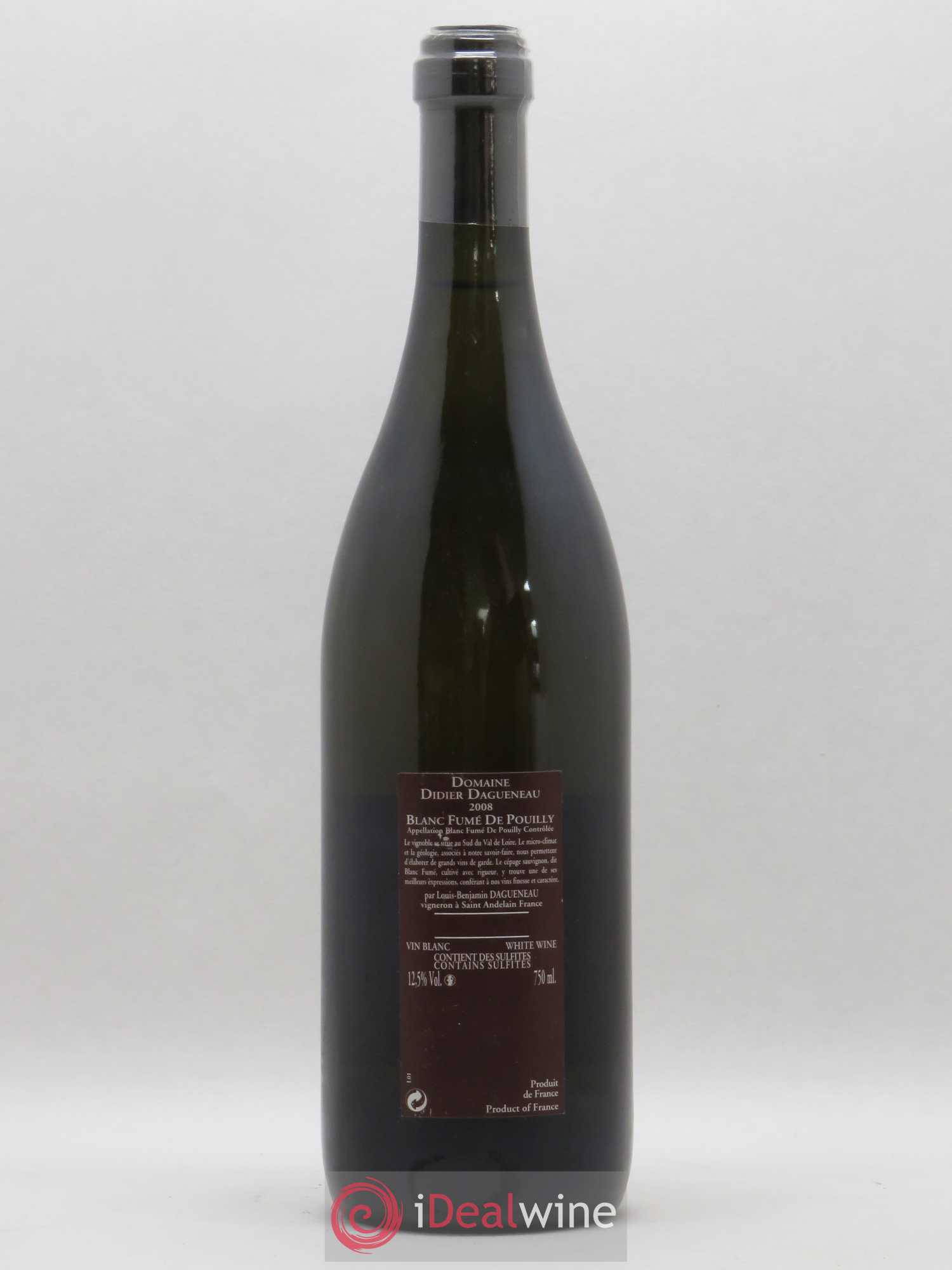 Vin de France (anciennement Pouilly-Fumé) Pur Sang Dagueneau (Domaine Didier - Louis-Benjamin) (sans prix de réserve) 2008 - Lot de 1 bouteille - 1