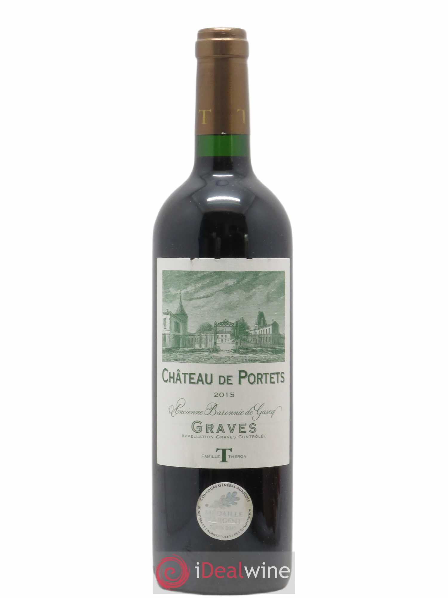 Graves Château de Portets (sans prix de réserve) 2015 - Posten von 1 Flasche - 0