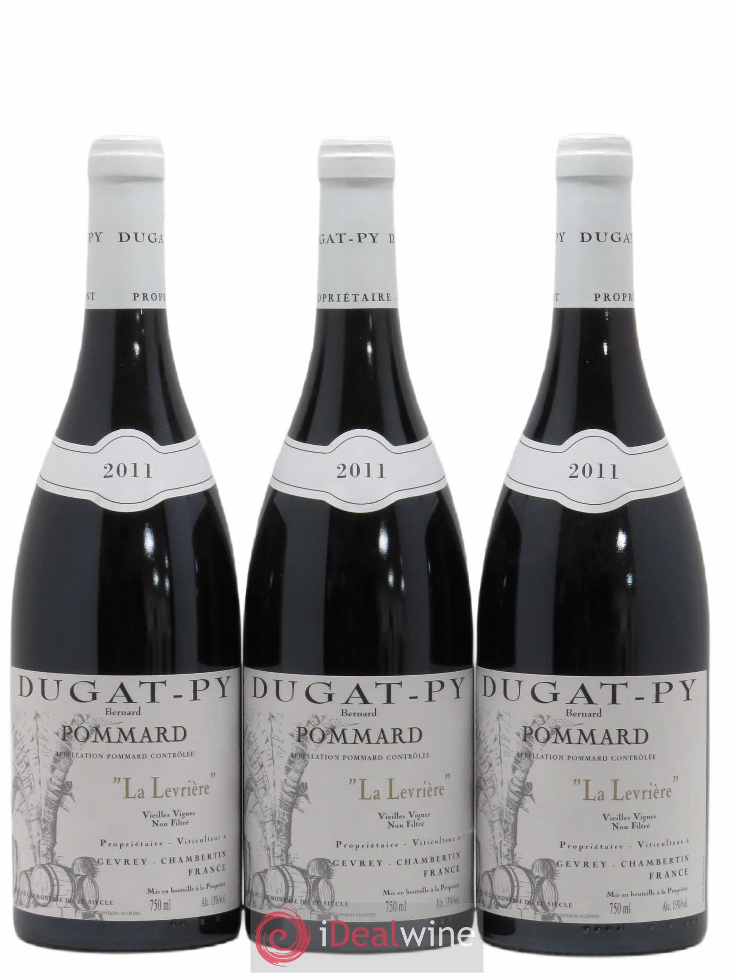 Pommard La Levrière Vieilles Vignes Dugat-Py (sans prix de réserve) 2011 - Lot de 3 bouteilles - 0
