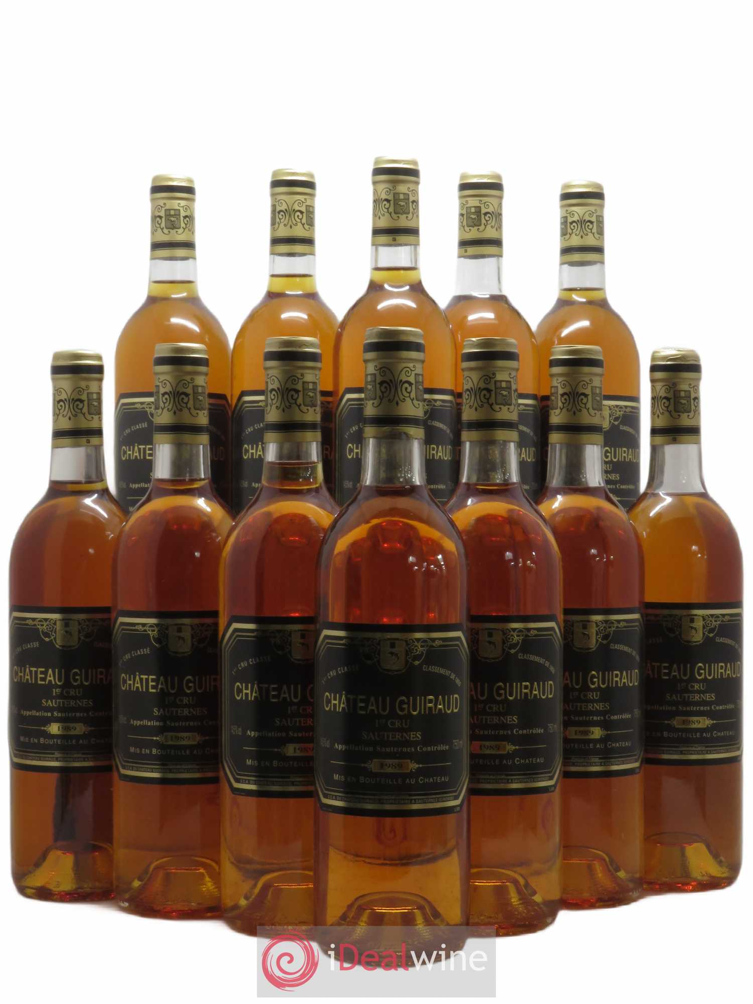 Château Guiraud 1er Grand Cru Classé (senza prezzo di riserva) 1989 - Lotto di 12 bottiglie - 0