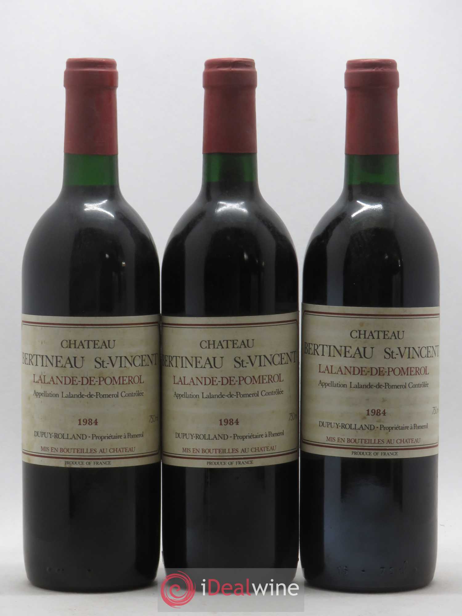 Lalande-de-Pomerol Château Bertineau Saint Vincent (sans prix de réserve) 1984 - Posten von 12 Flaschen - 1