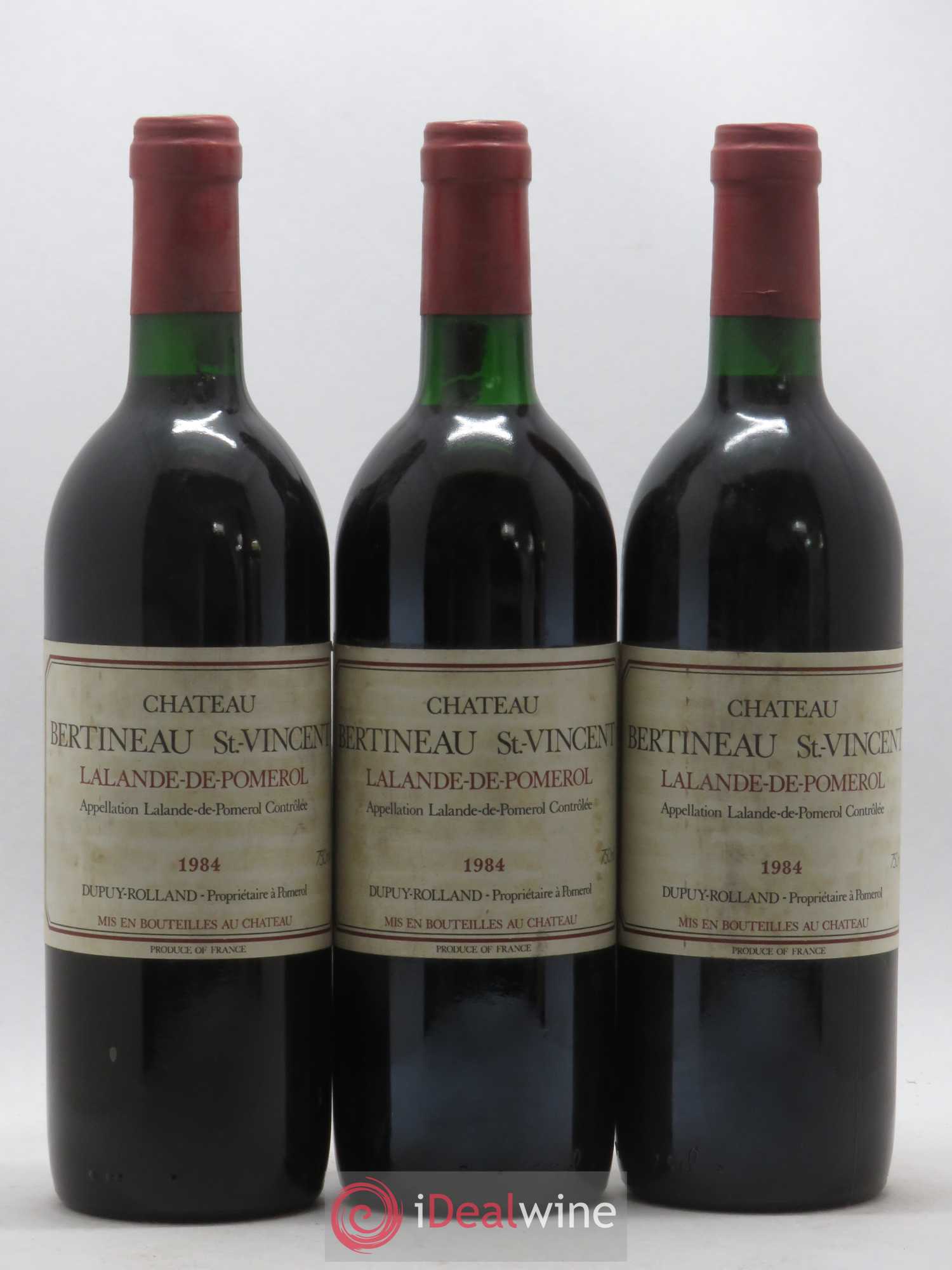 Lalande-de-Pomerol Château Bertineau Saint Vincent (sans prix de réserve) 1984 - Posten von 12 Flaschen - 3