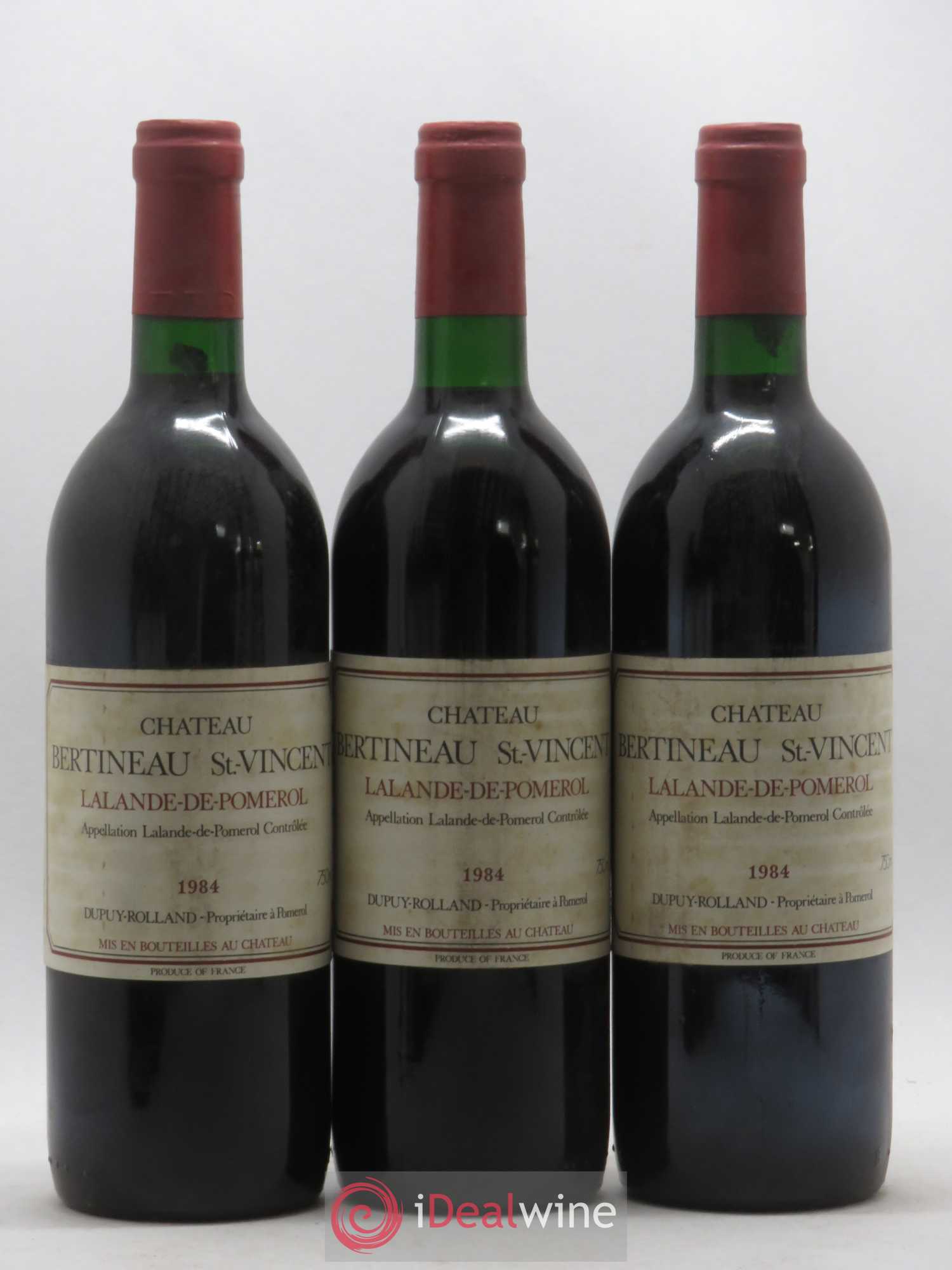 Lalande-de-Pomerol Château Bertineau Saint Vincent (sans prix de réserve) 1984 - Posten von 12 Flaschen - 4