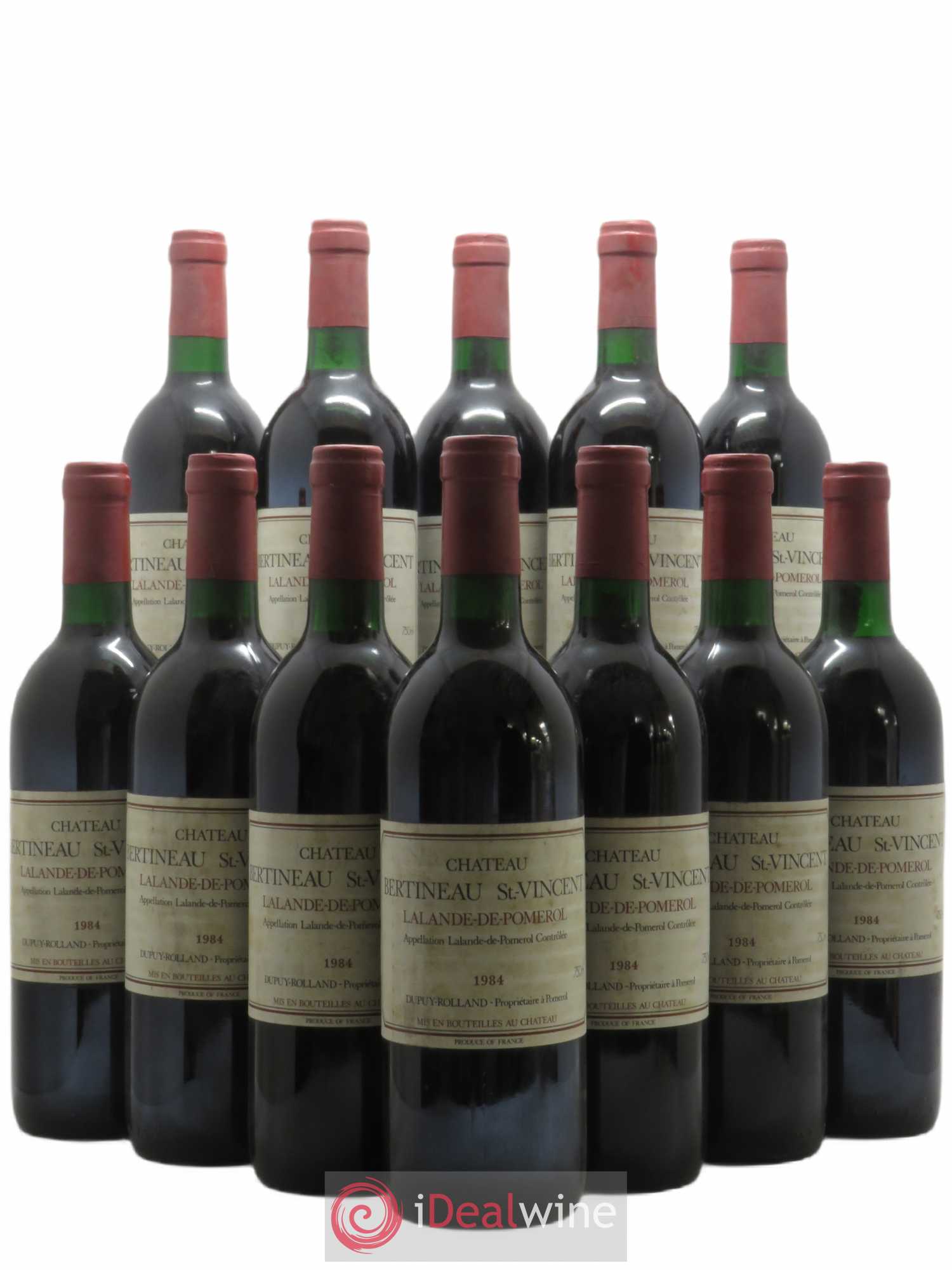 Lalande-de-Pomerol Château Bertineau Saint Vincent (sans prix de réserve) 1984 - Posten von 12 Flaschen - 0