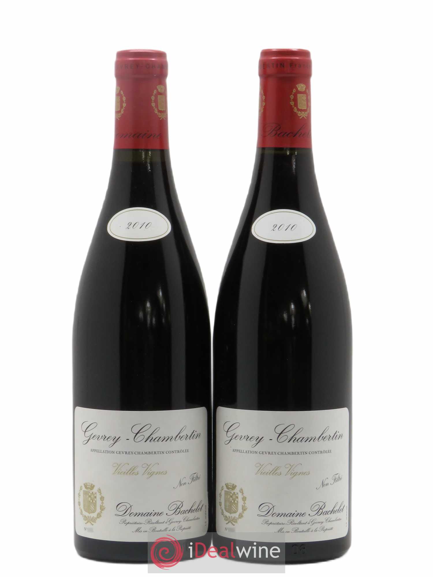 Gevrey-Chambertin Vieilles Vignes Denis Bachelet (Domaine) (sans prix de réserve) 2010 - Lot de 2 bouteilles - 0