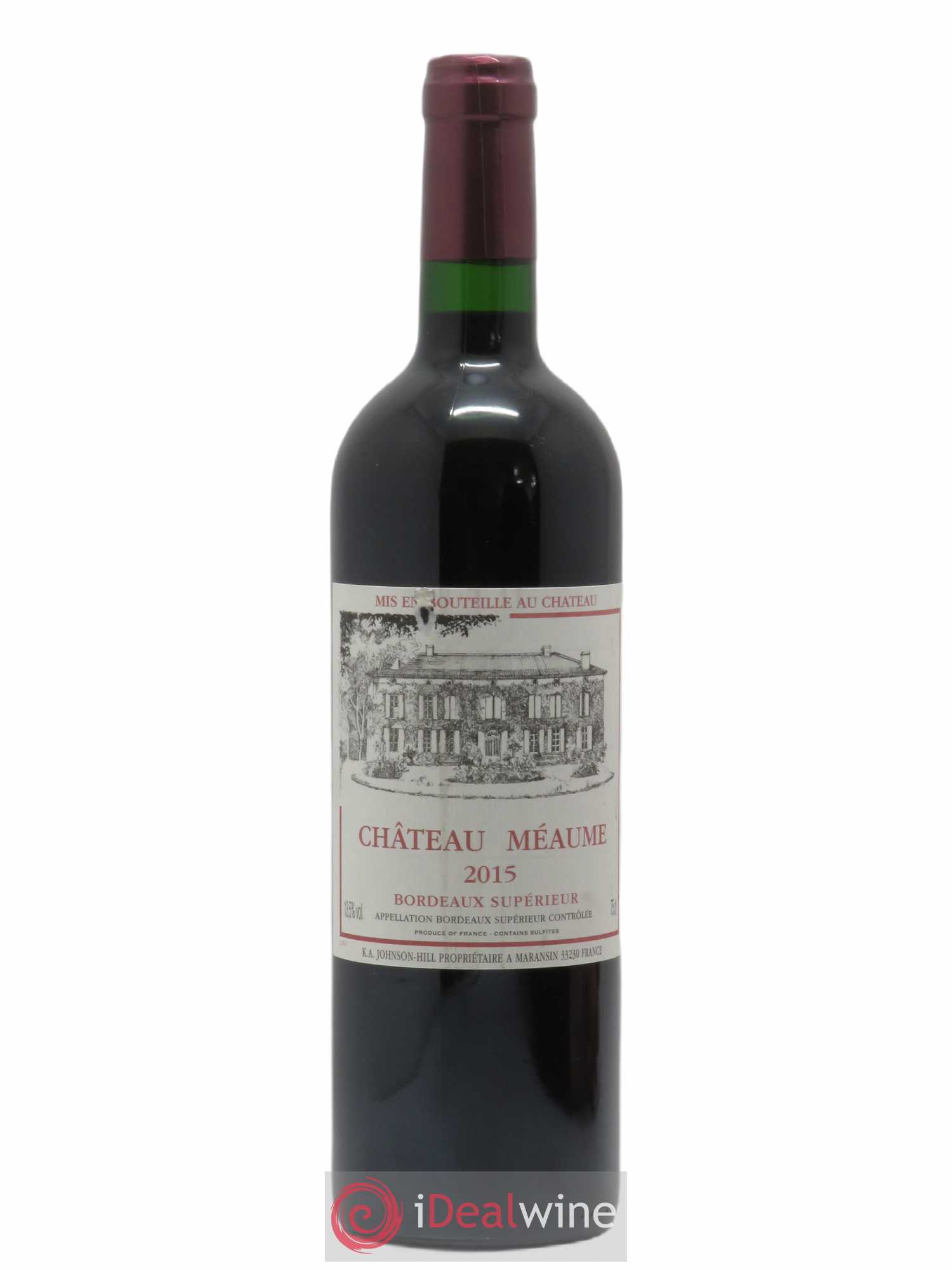 Bordeaux Supérieur Château Meaume (sans prix de réserve) 2015 - Posten von 1 Flasche - 0