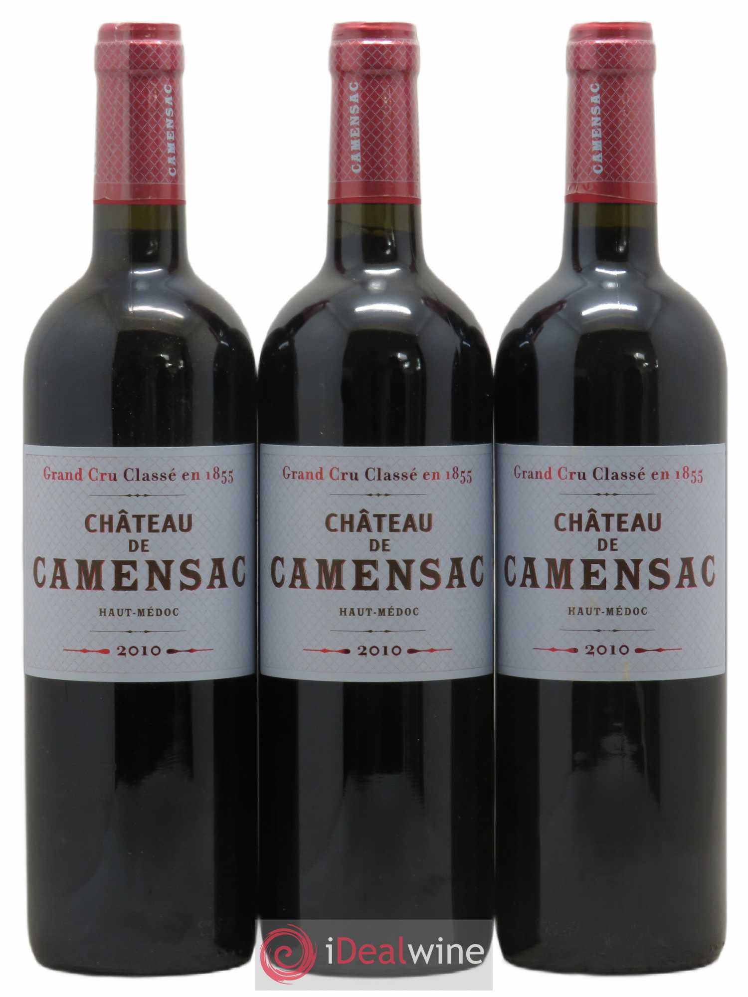 Château Camensac 5ème Grand Cru Classé (sans prix de réserve) 2010 - Lot de 3 bouteilles - 0