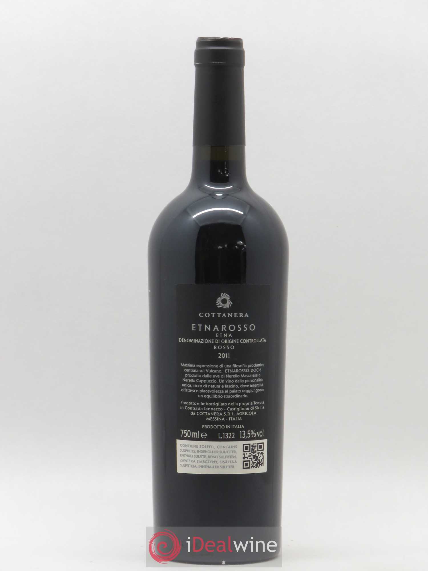 Italie Etna Rosso Cottanera Tenuta in Contrada Lannazzo (sans prix de réserve) 2011 - Posten von 1 Flasche - 1